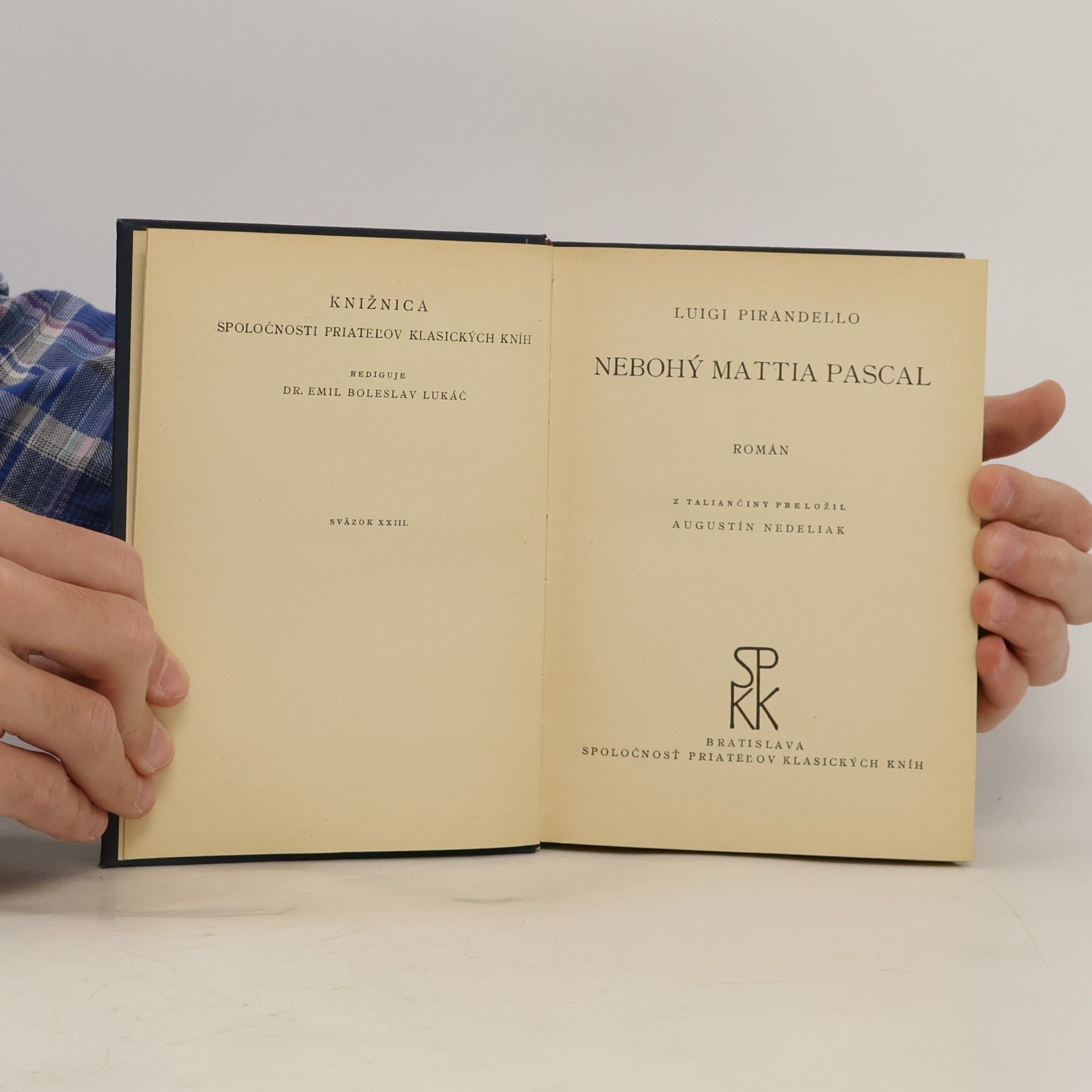 Luigi Pirandello Nebohý Mattia Pascal