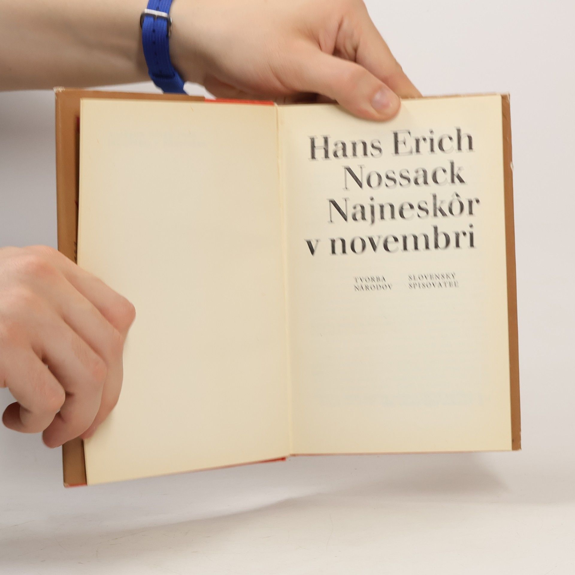 Hans Erich Nossack Najneskôr v novembri