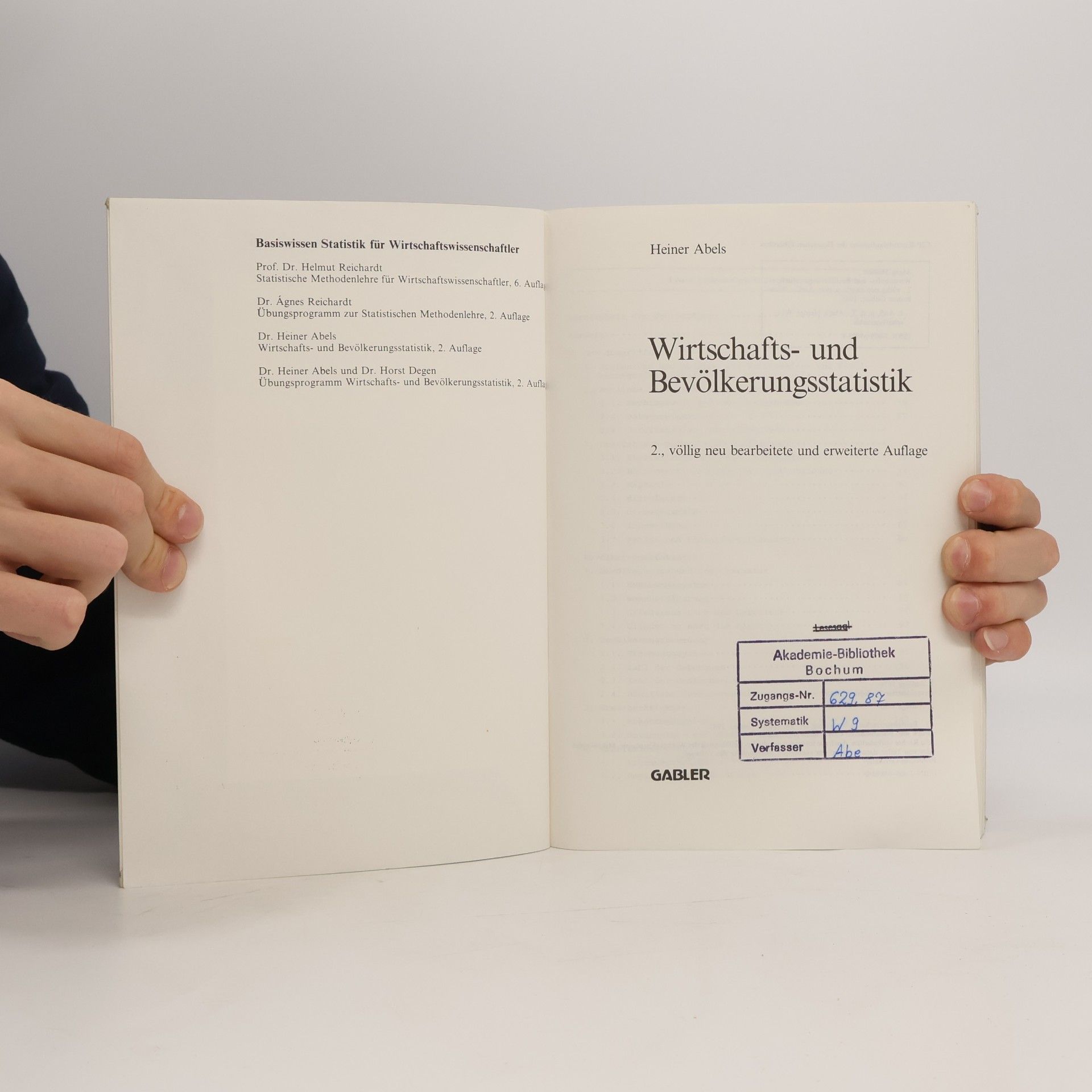 Heiner Abels Wirtschafts- und Bevölkerungsstatistik