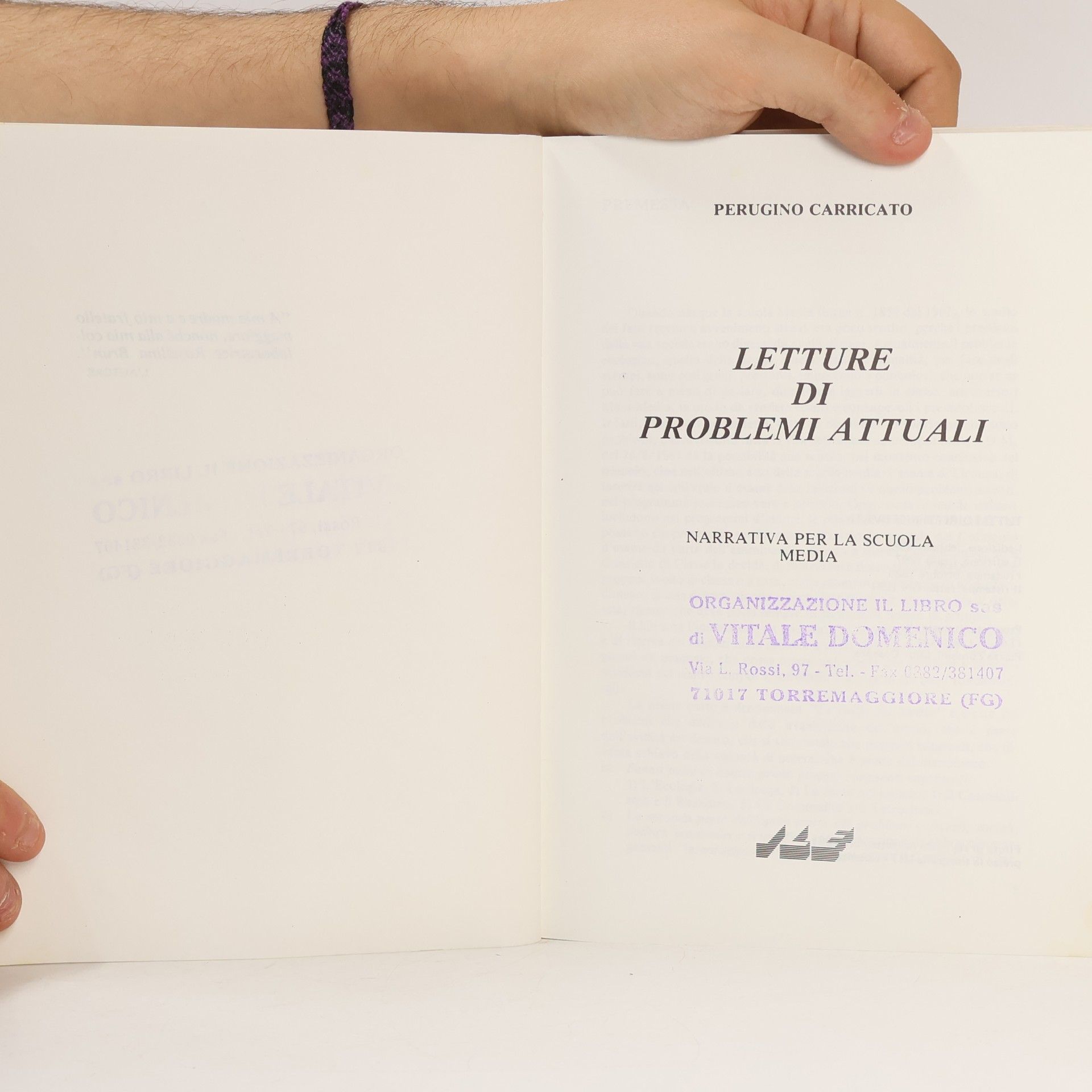 Perugino Carricato Letture di problemi attuali
