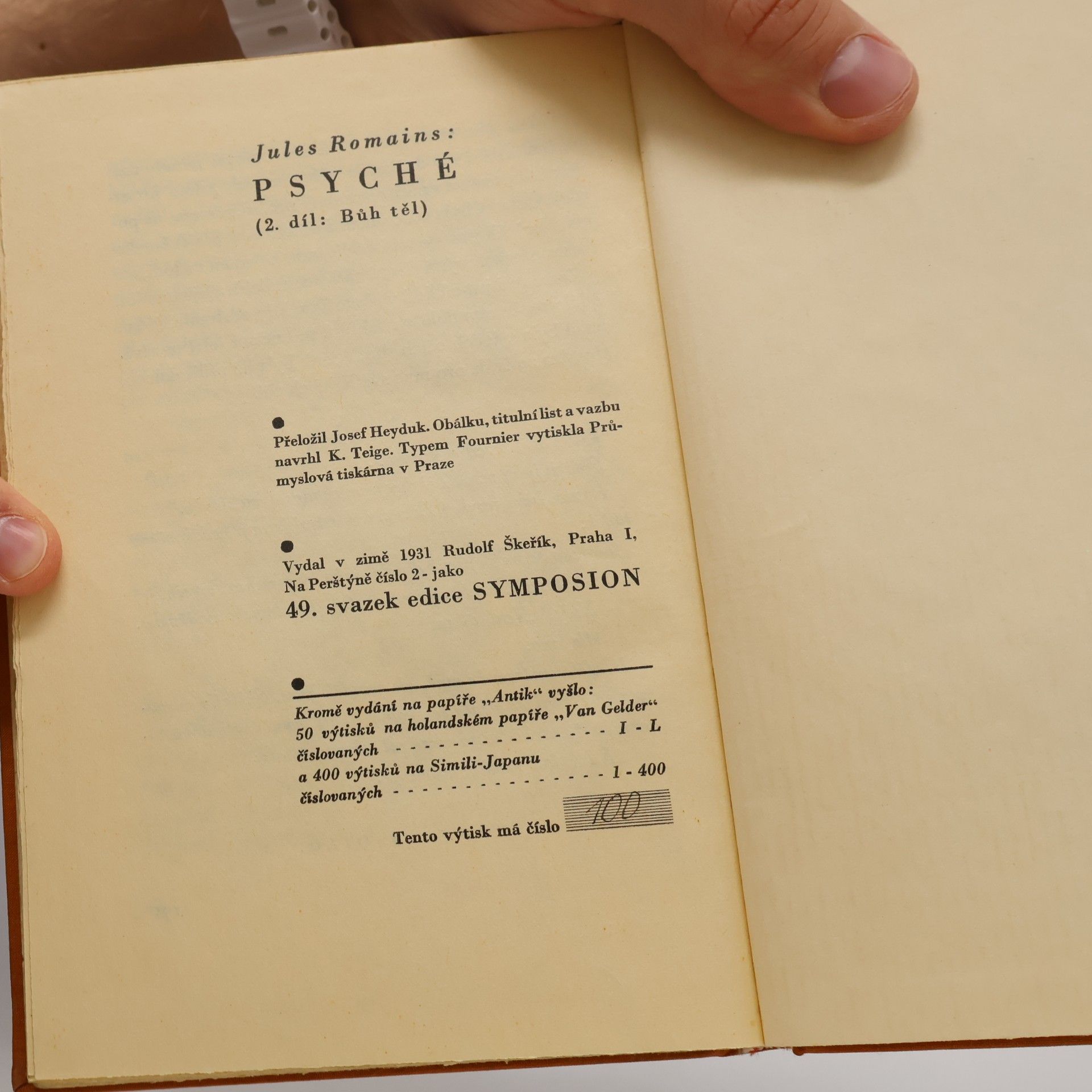 Jules Romains Psyché. 2. díl. Bůh těl