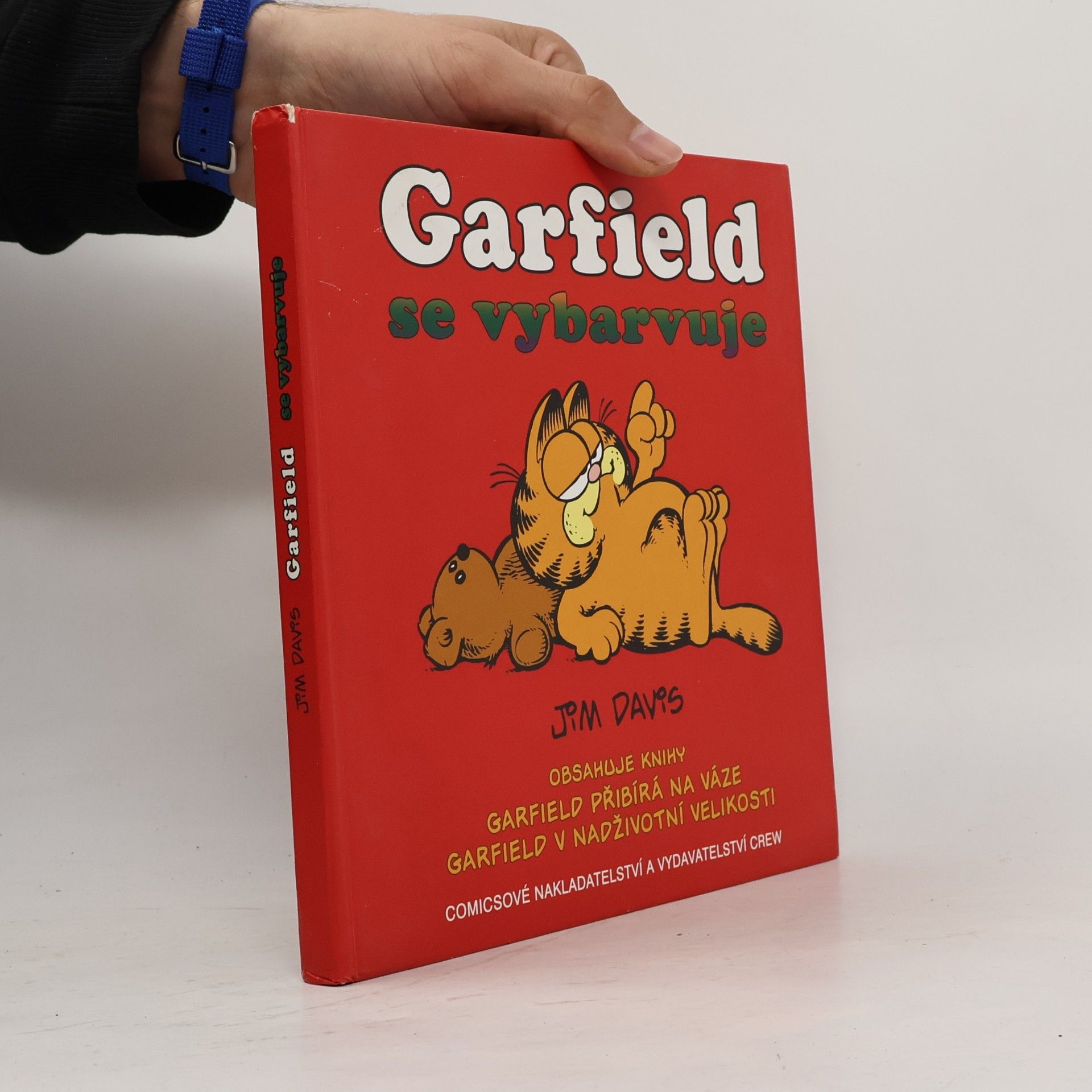 Jim Davis Garfield se vybarvuje