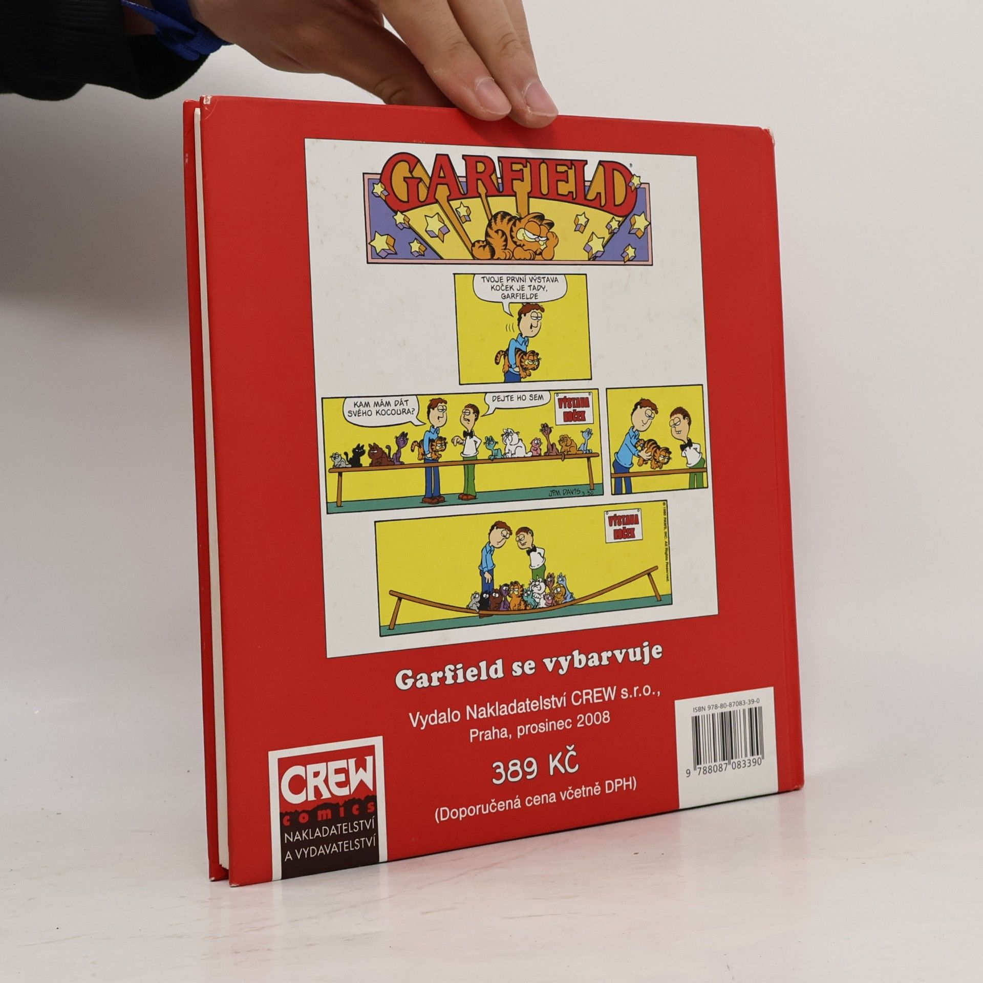 Jim Davis Garfield se vybarvuje