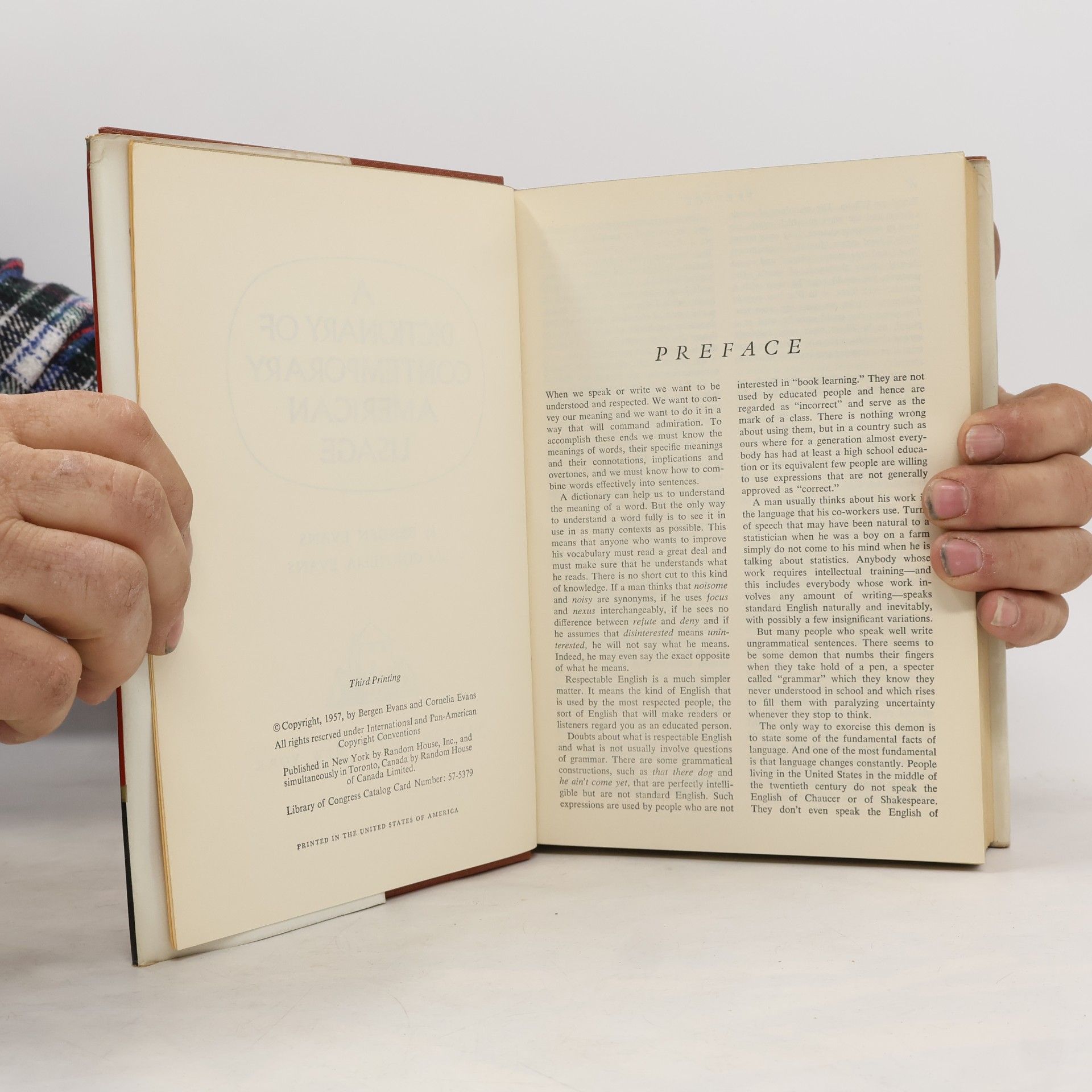 Bergen Evans A Dictionary of Contemporary American Usage