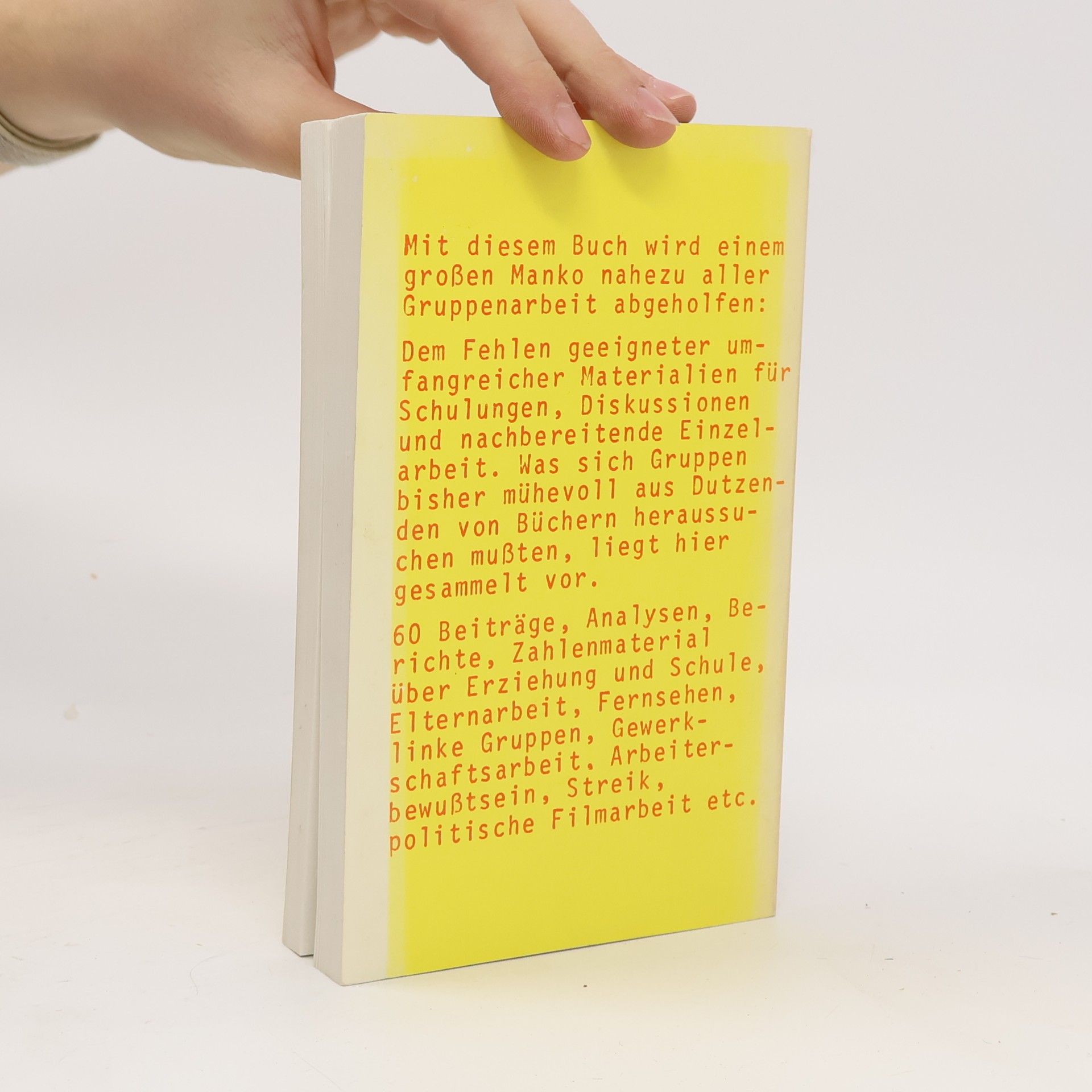 Manfred Bosch Handbuch Gruppenarbeit