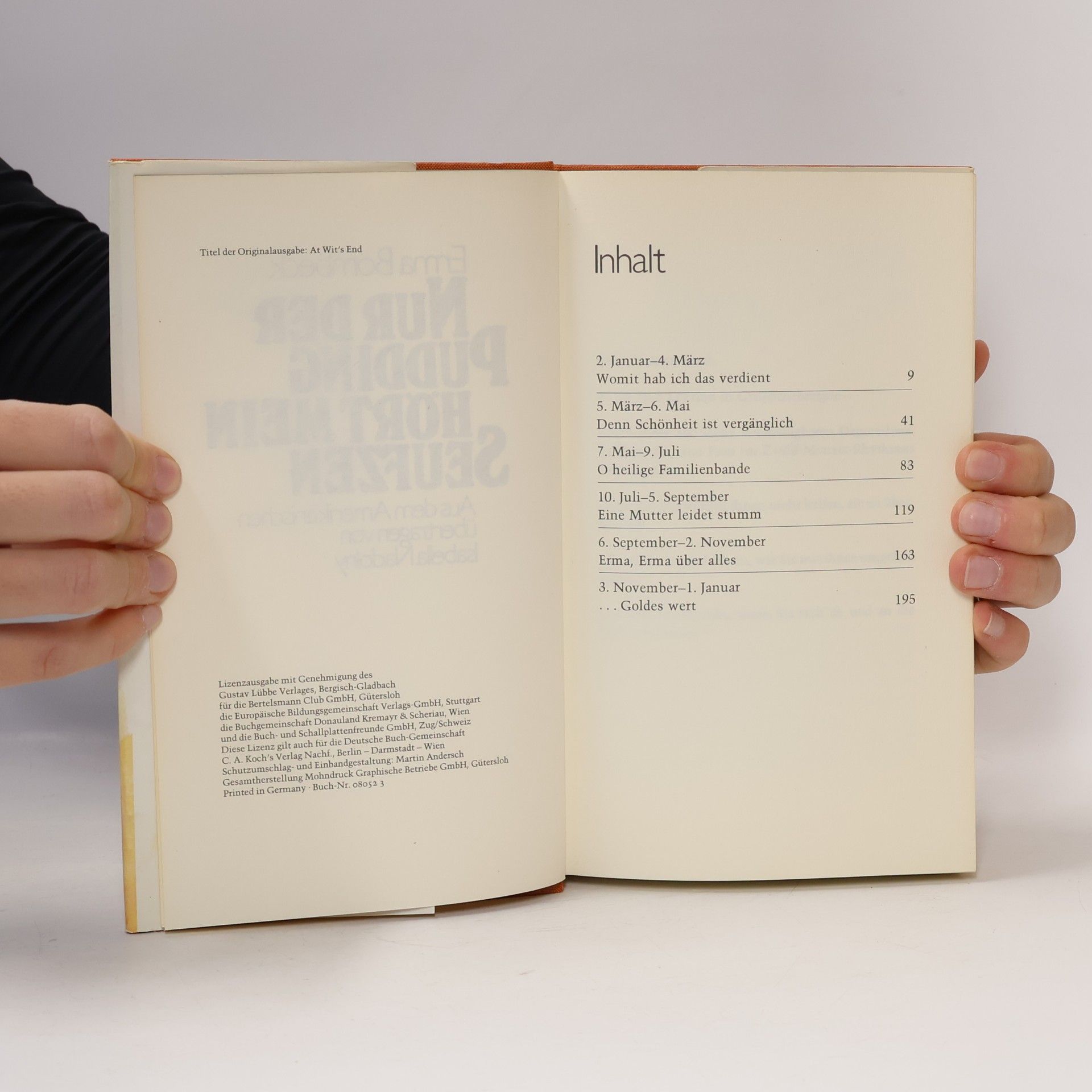 Erma Bombeck Nur der Pudding hört mein Seufzen
