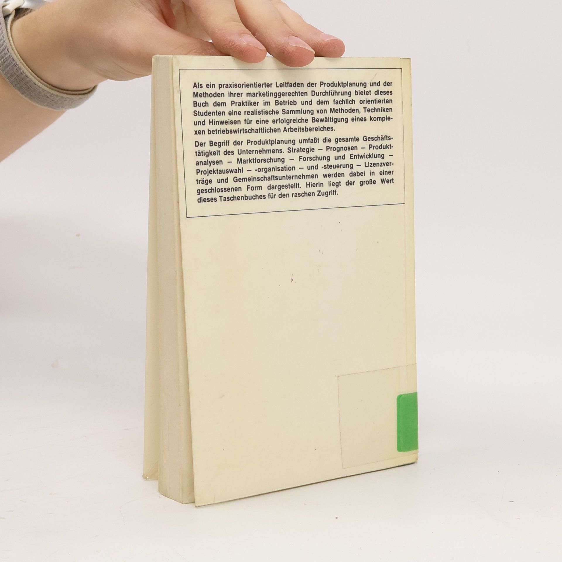 Peter Gorle Heidelberger Fachbücher: Taschenbuch der Produktplanung