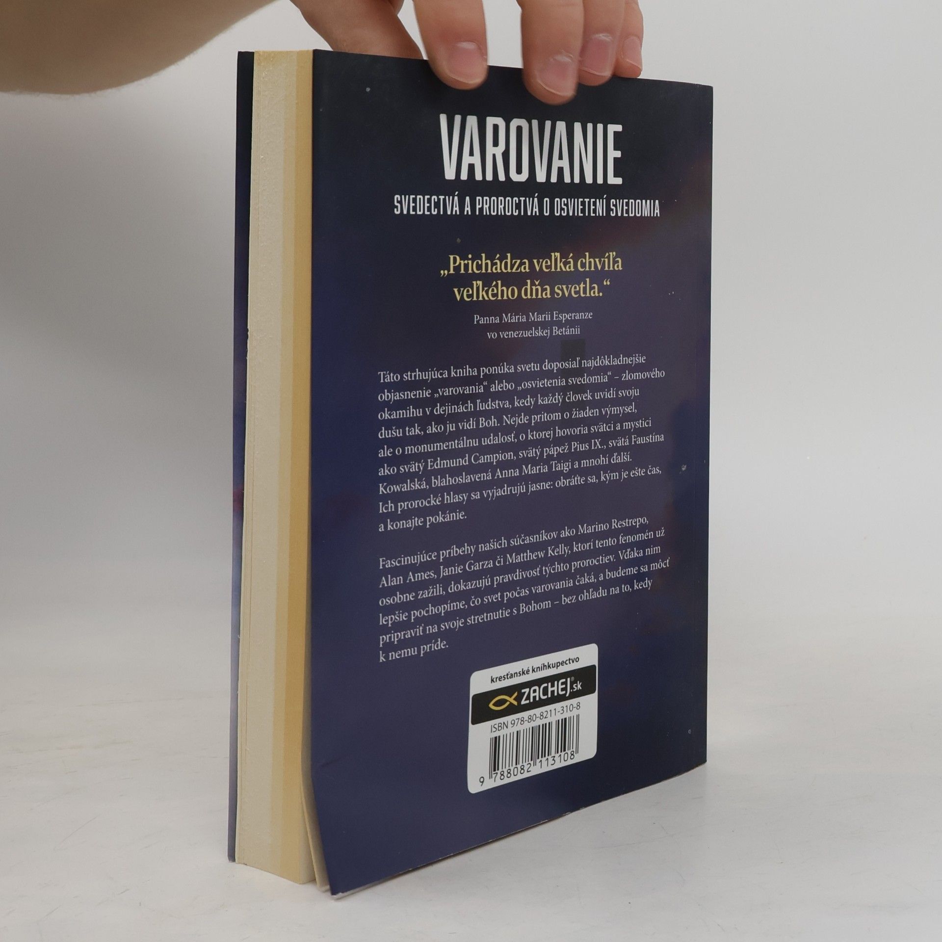 Christine Watkins Varovanie : svedectvá a proroctvá o osvietení svedomia