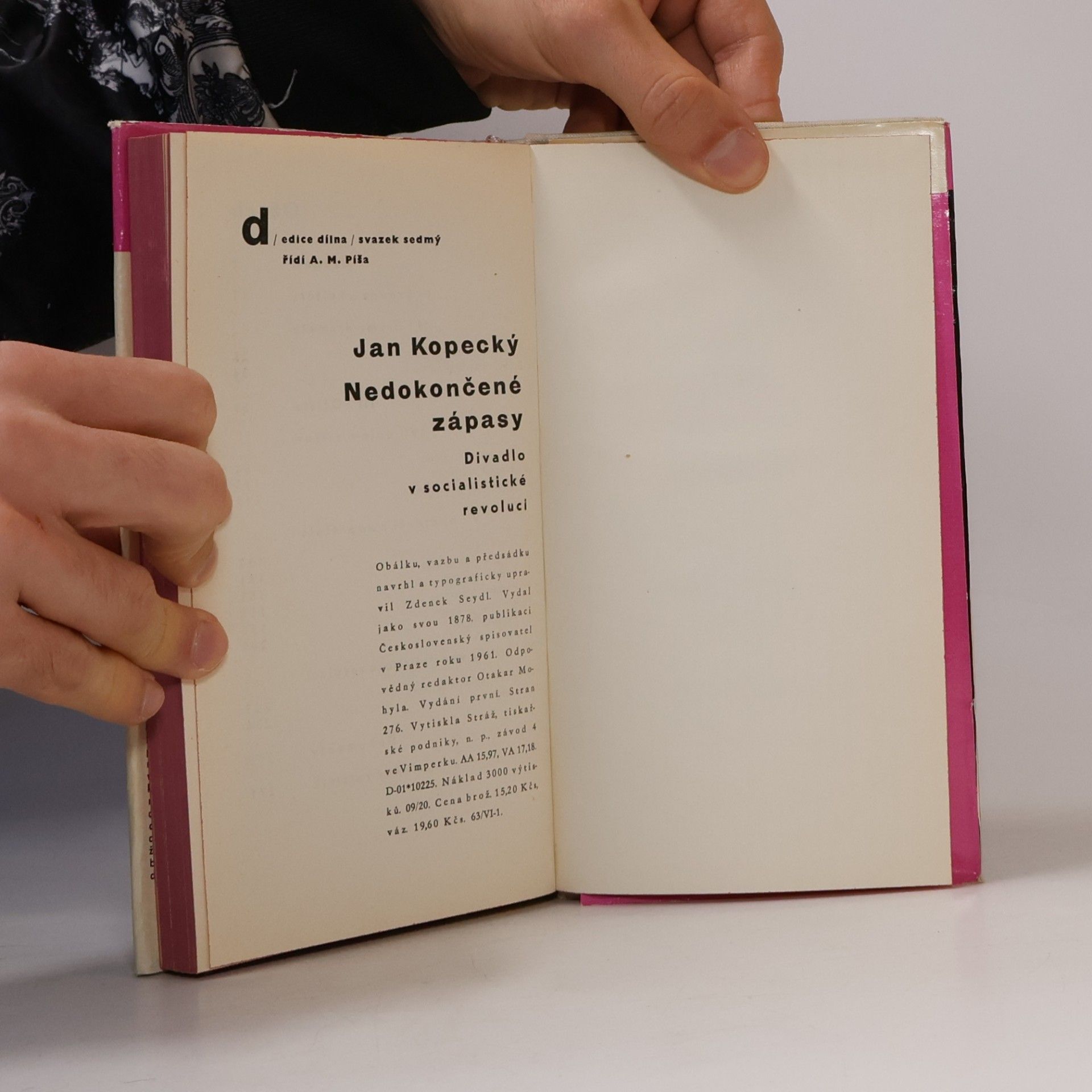 Jan Kopecký Nedokončené zápasy. Divadlo v socialistické revoluci