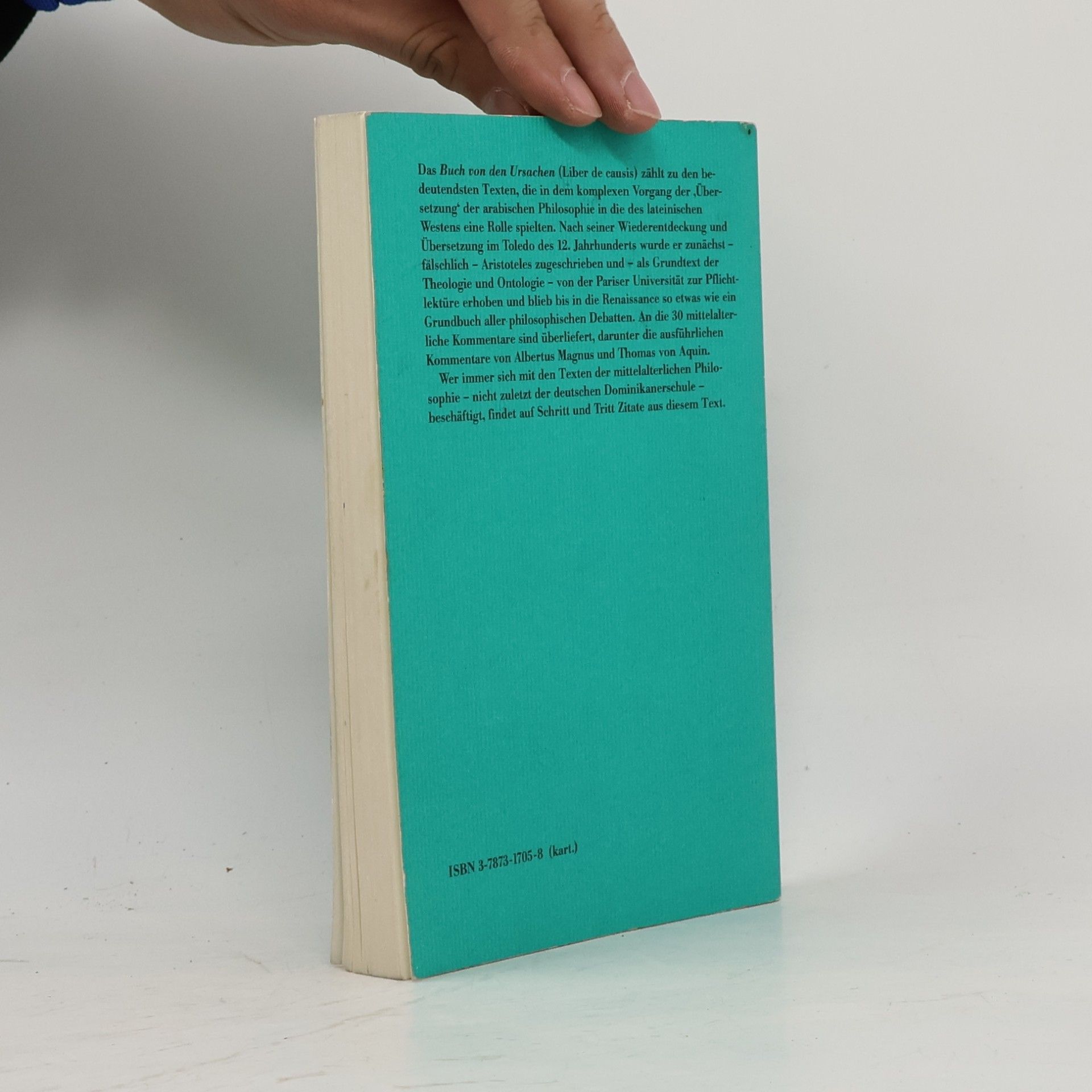 anonym Liber de causis. Das Buch von den Ursachen