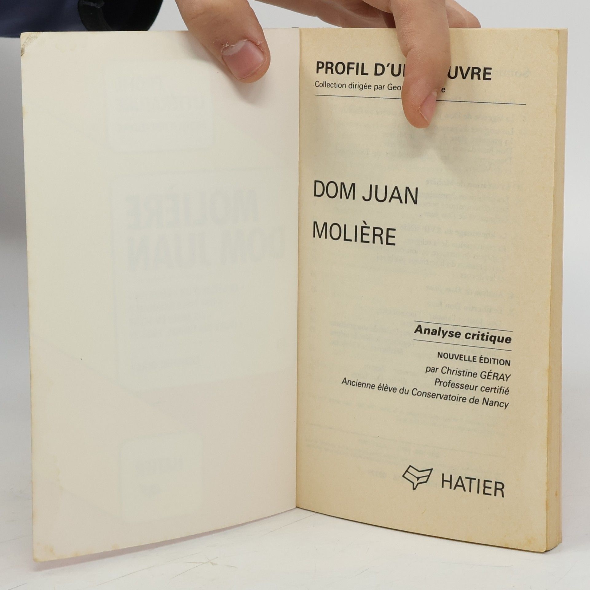 Christine Géray Profil d'une œuvre - 49: Dom Juan Molière