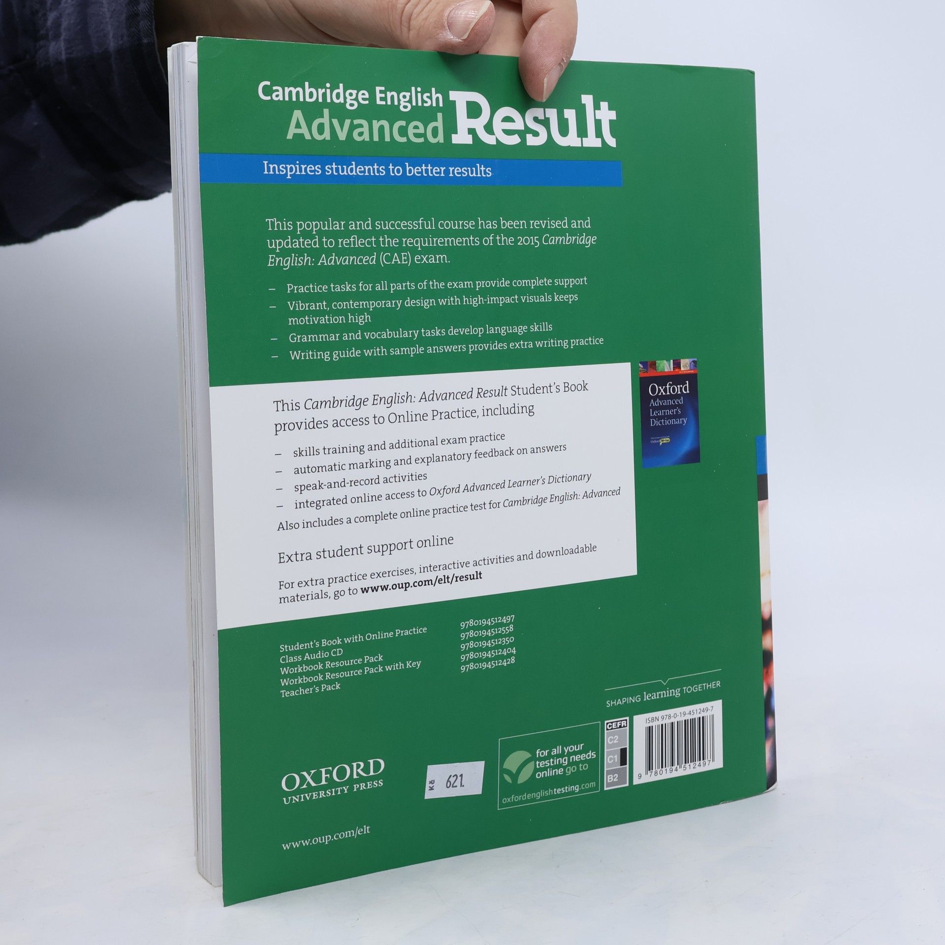 Kathy Gude Cambridge English advanced result : student´s book with online practice