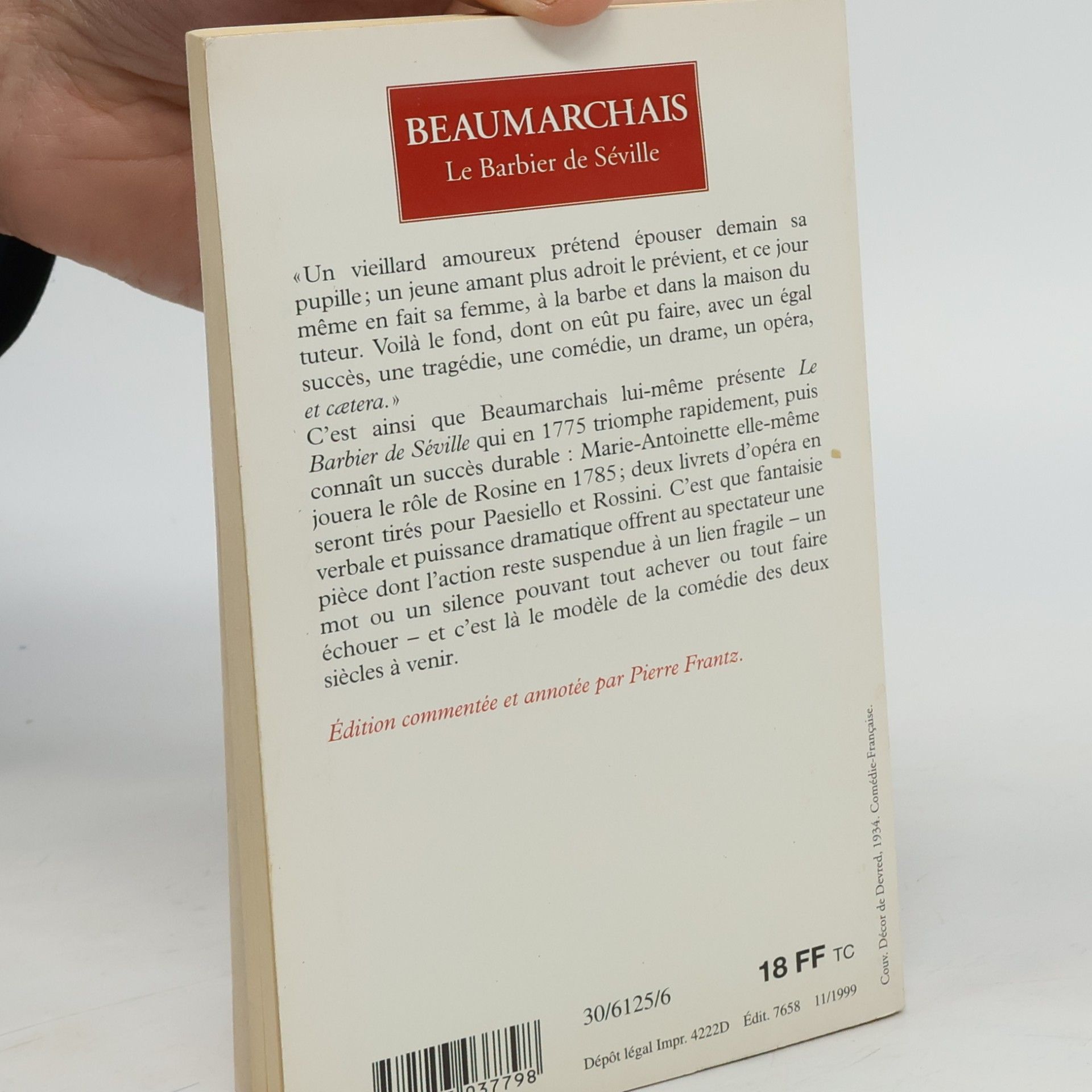 Pierre Beaumarchais Le Barbier de Séville