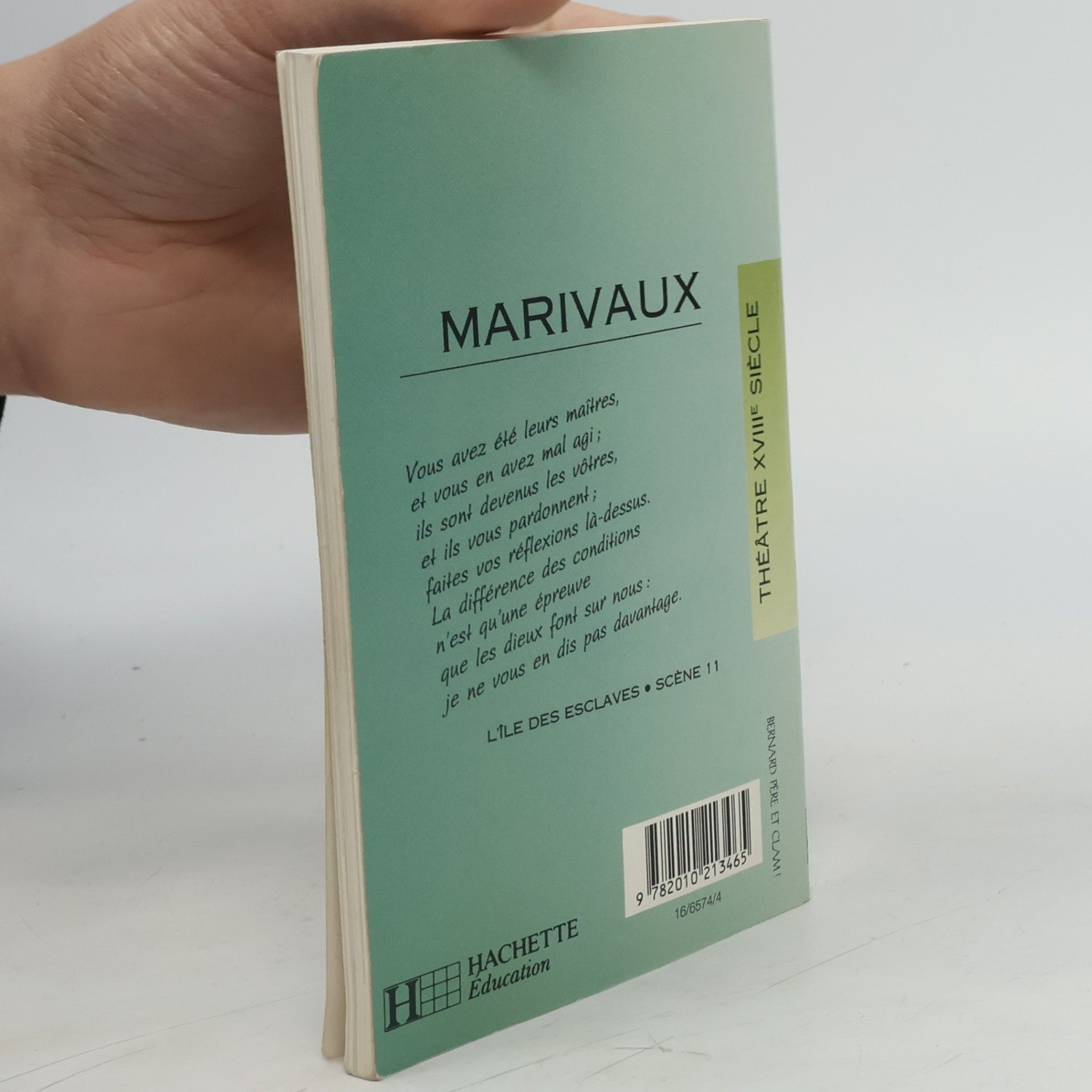 Pierre Carlet Marivaux Classique Hachette - 44: L'île des esclaves