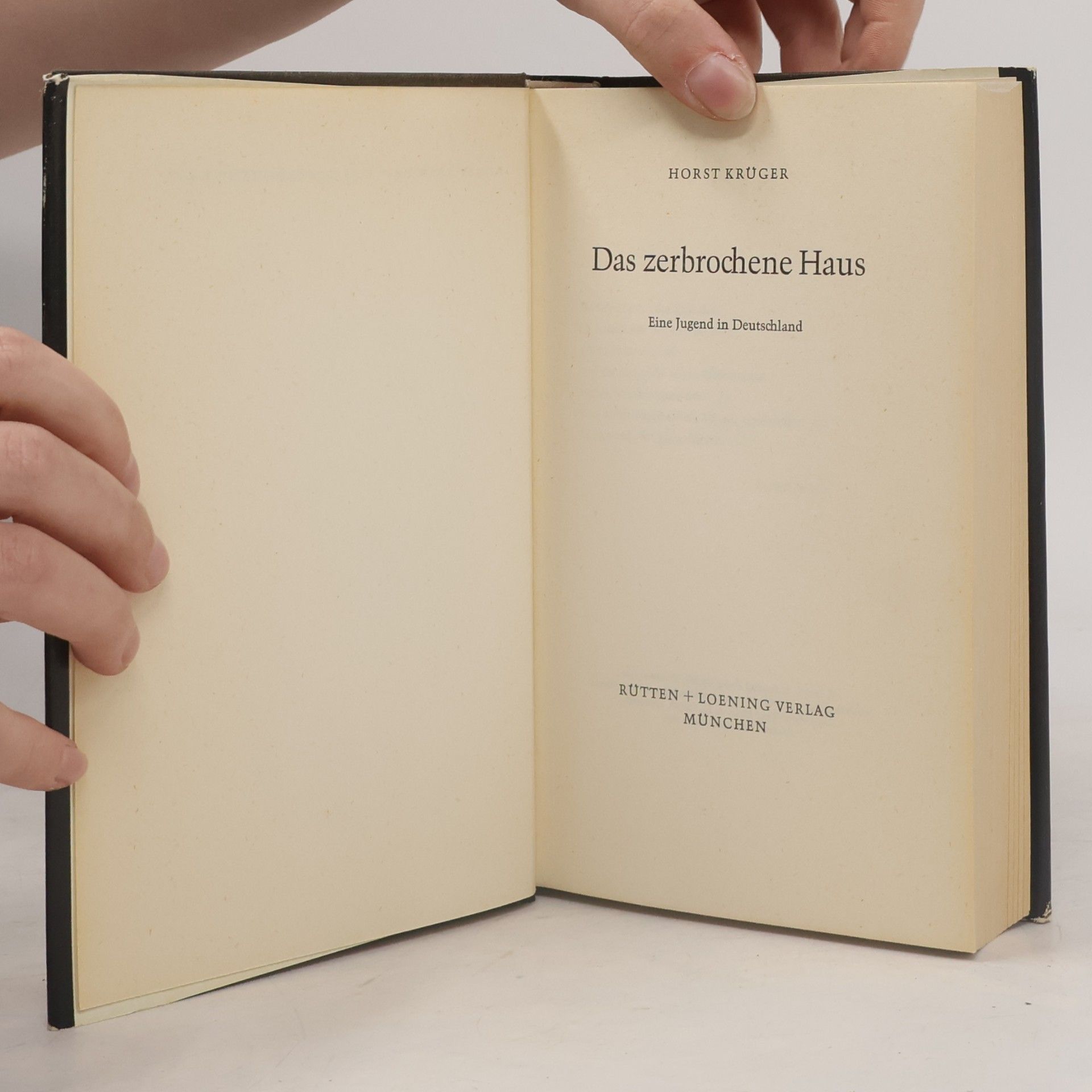 Horst Krüger Das zerbrochene Haus