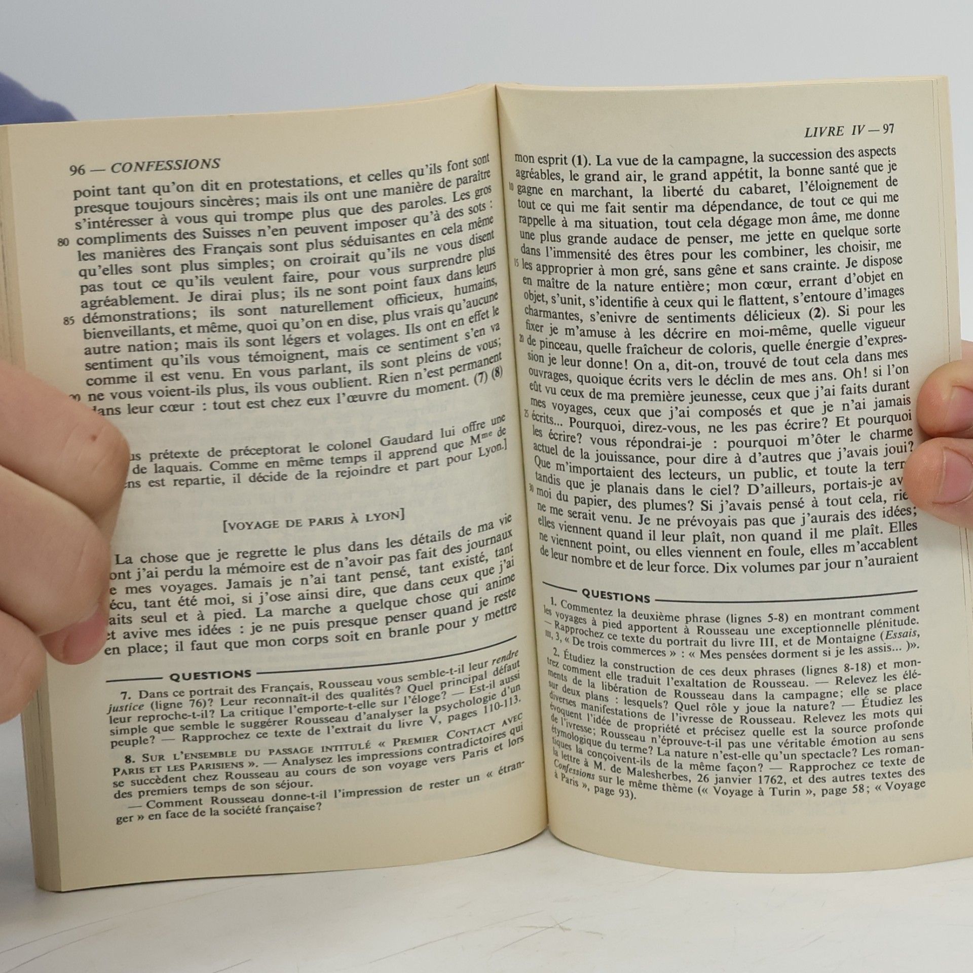 Jean-Jacques Rousseau Classiques Larousse - 1: Confessions 1 - Extraits
