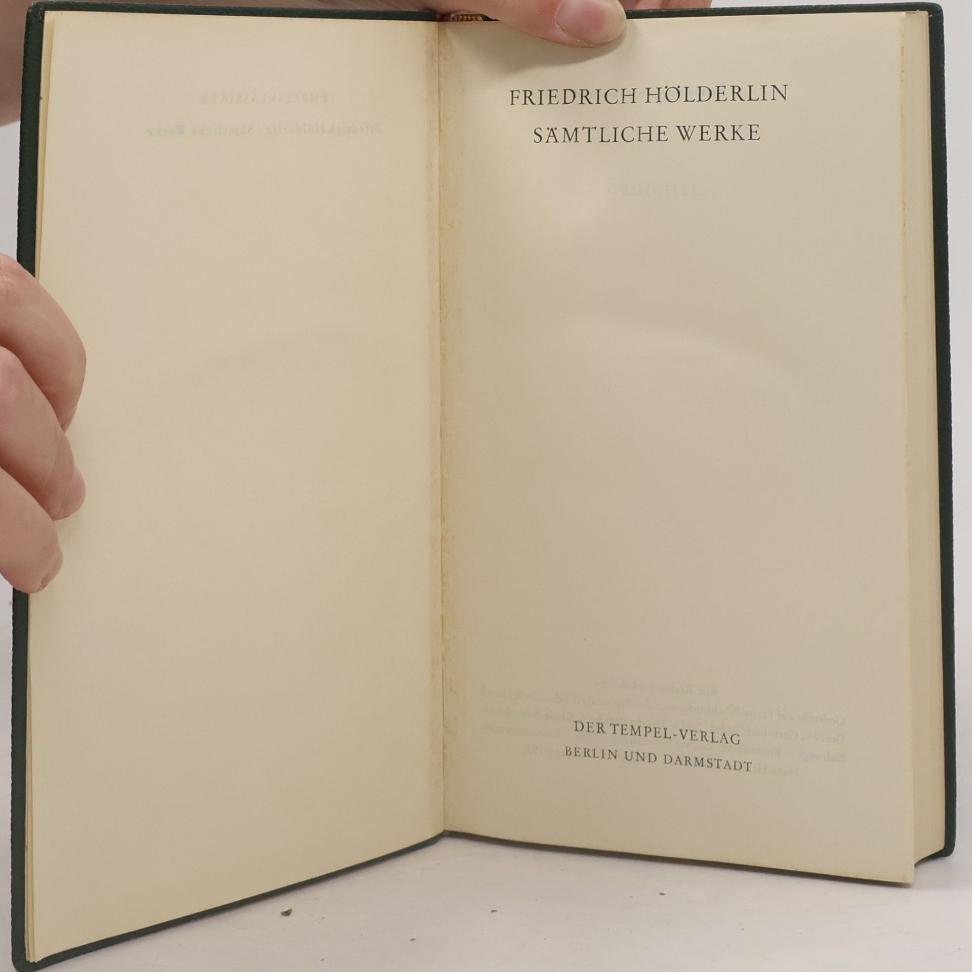 Friedrich Hölderlin Sämtliche Werke