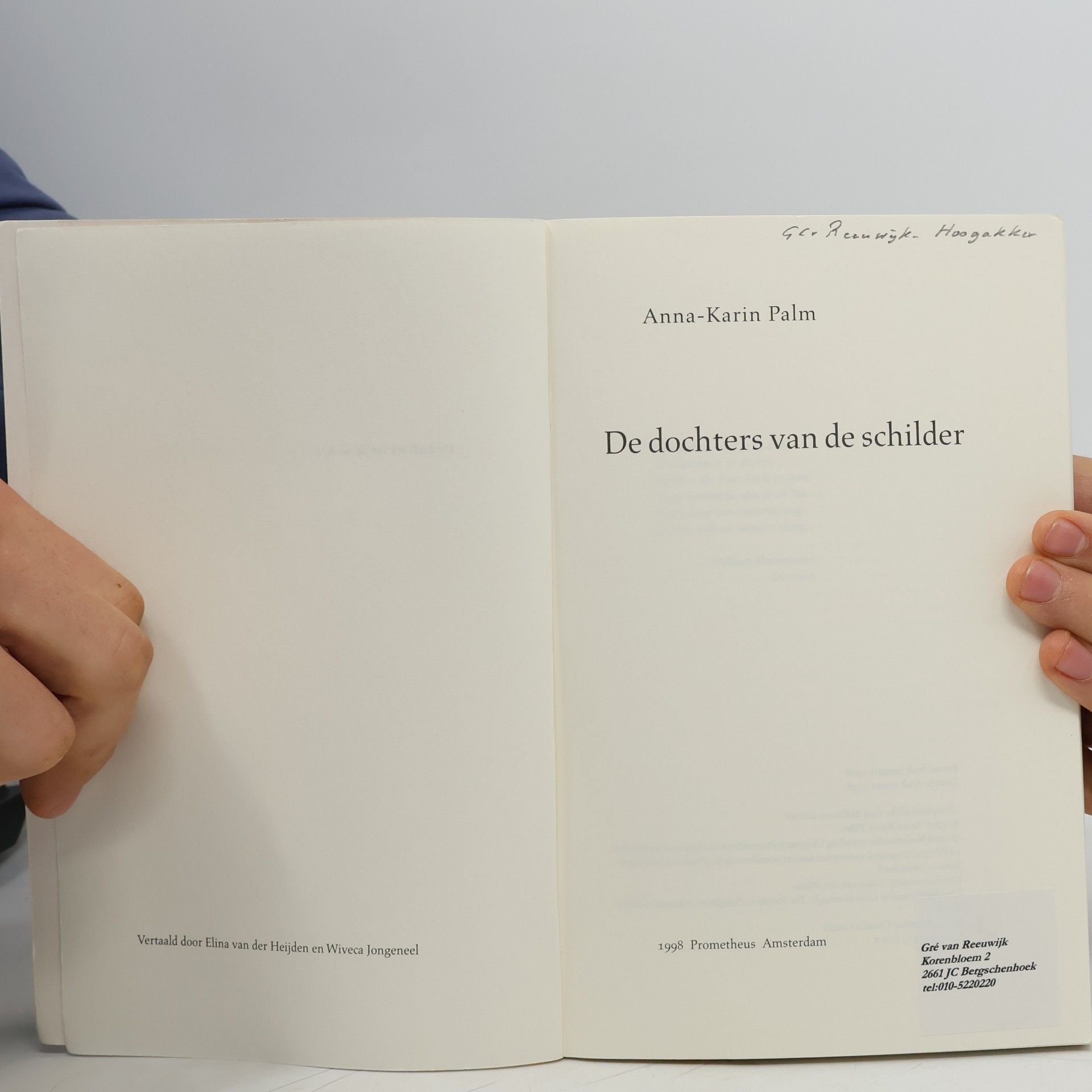 Anna-Karin Palm De dochters van de schilder