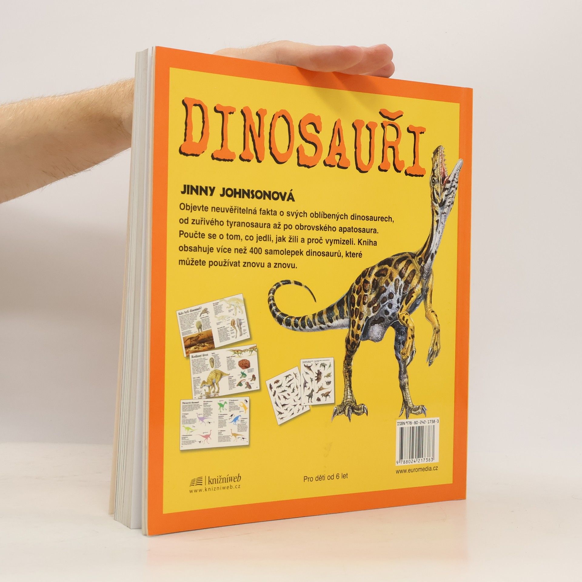 Jinny Johnson Dinosauři. Nalepovací encyklopedie