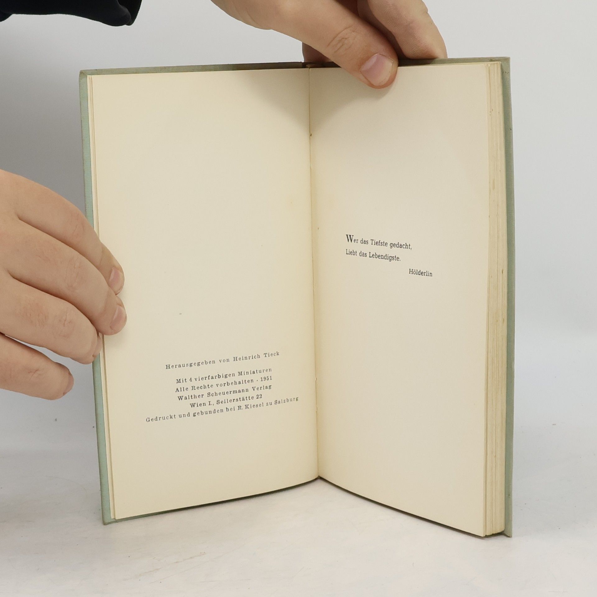 Heinrich Tieck Des Lebens Karawane. Persische und arabische Dichtungen