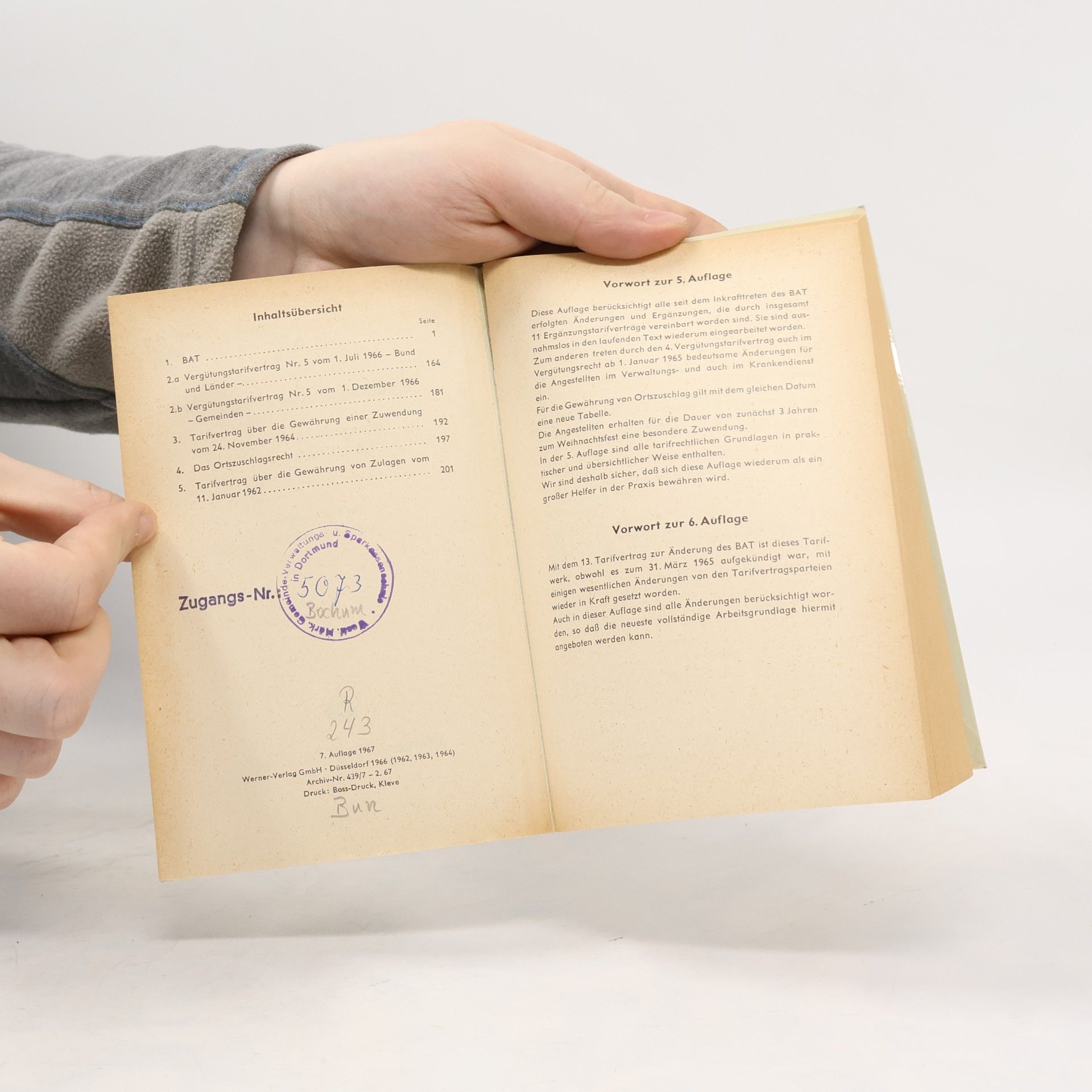 Autores varios Bundes-Angestelltentarifvertrag