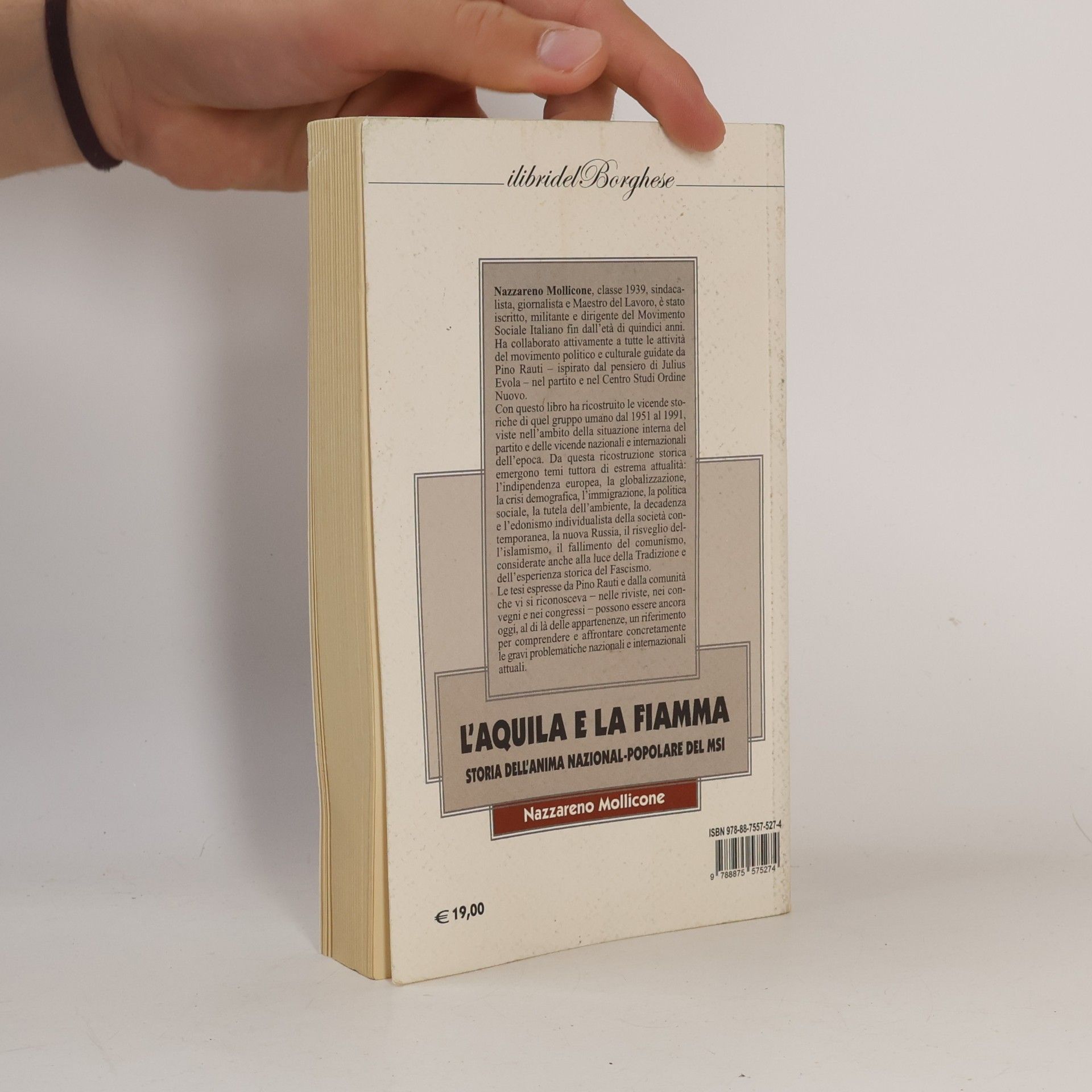 Nazzareno Mollicone I libri del Borghese: L'Aquila e la fiamma