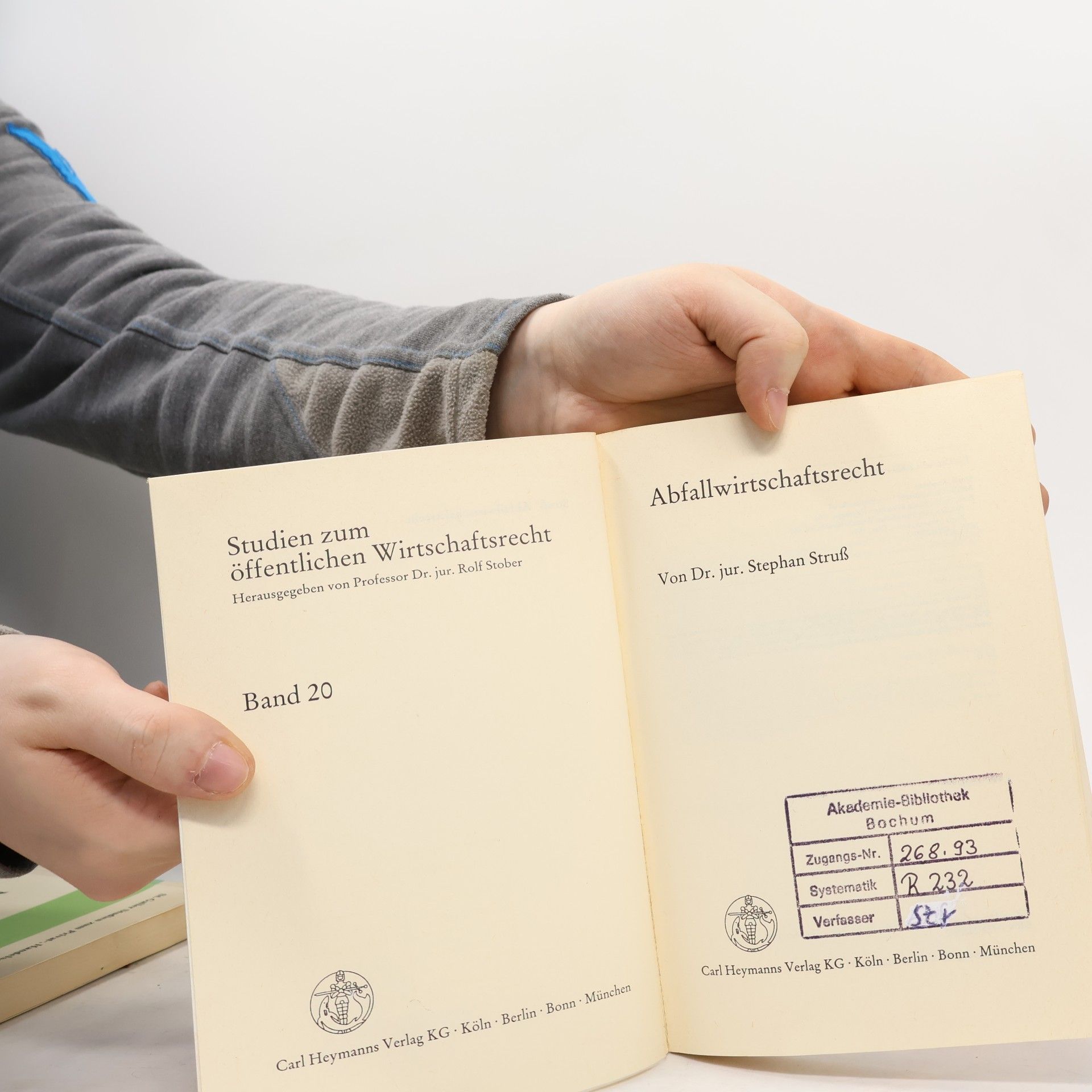 Rolf Stober Studien zum öffentlichen Wirtschaftsrecht - 20: Abfallwirtschaftsrecht