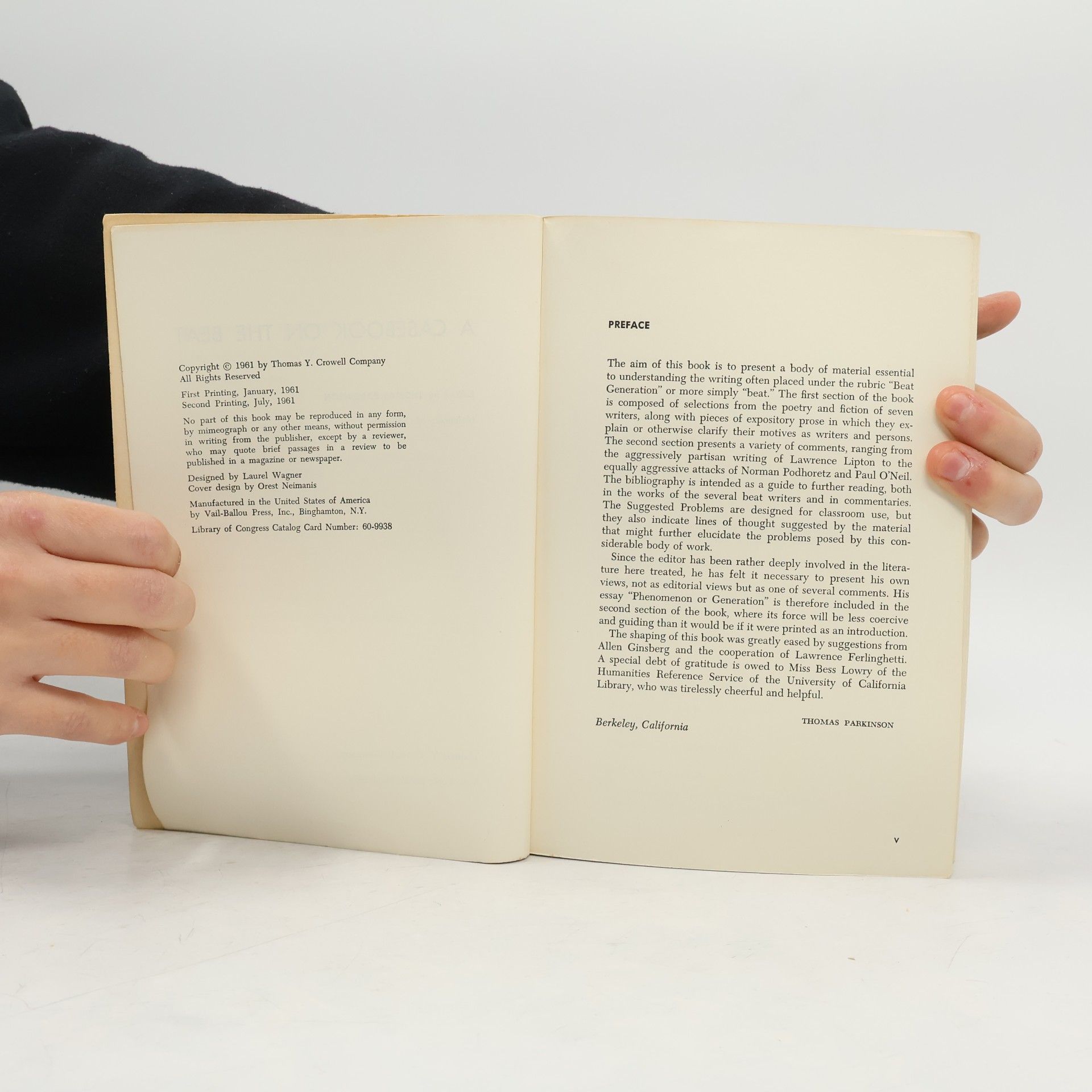 Thomas Parkinson A Casebook on the Beat