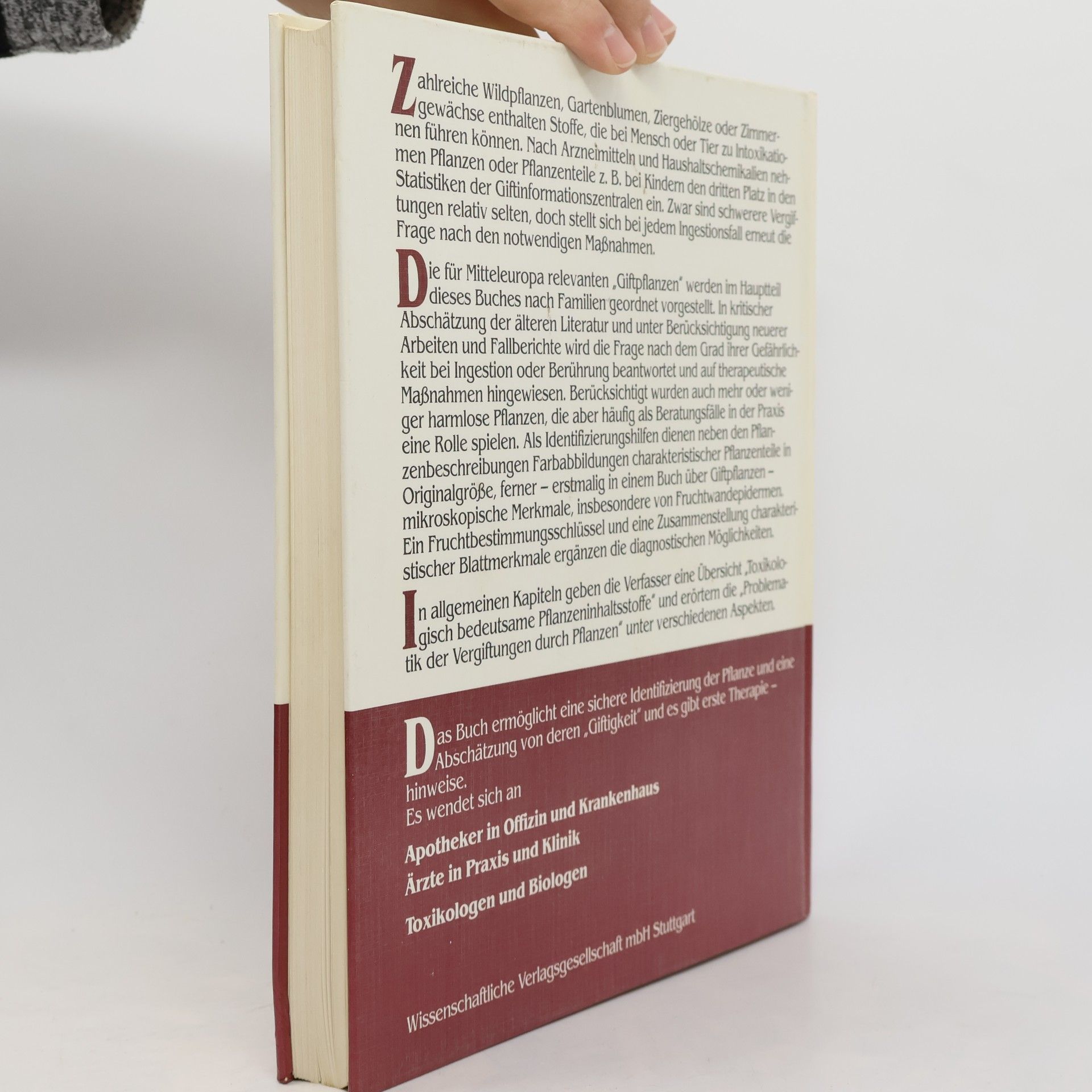 Dietrich Frohne Giftpflanzen
