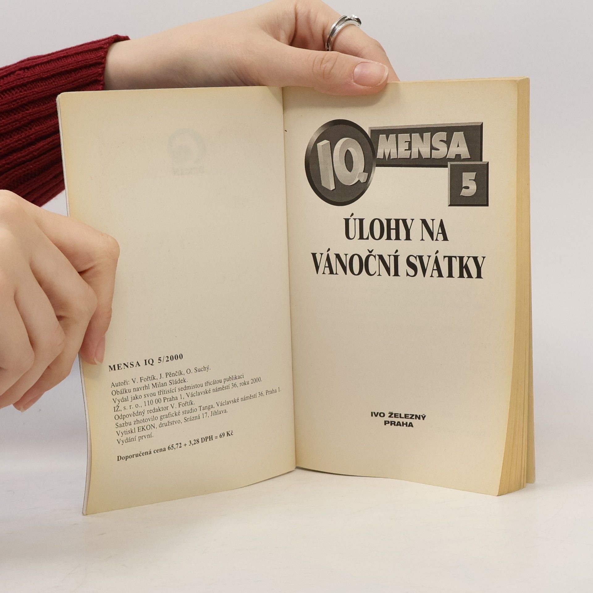 Václav Fořtík IQ Mensa 5. Úlohy na vánoční svátky