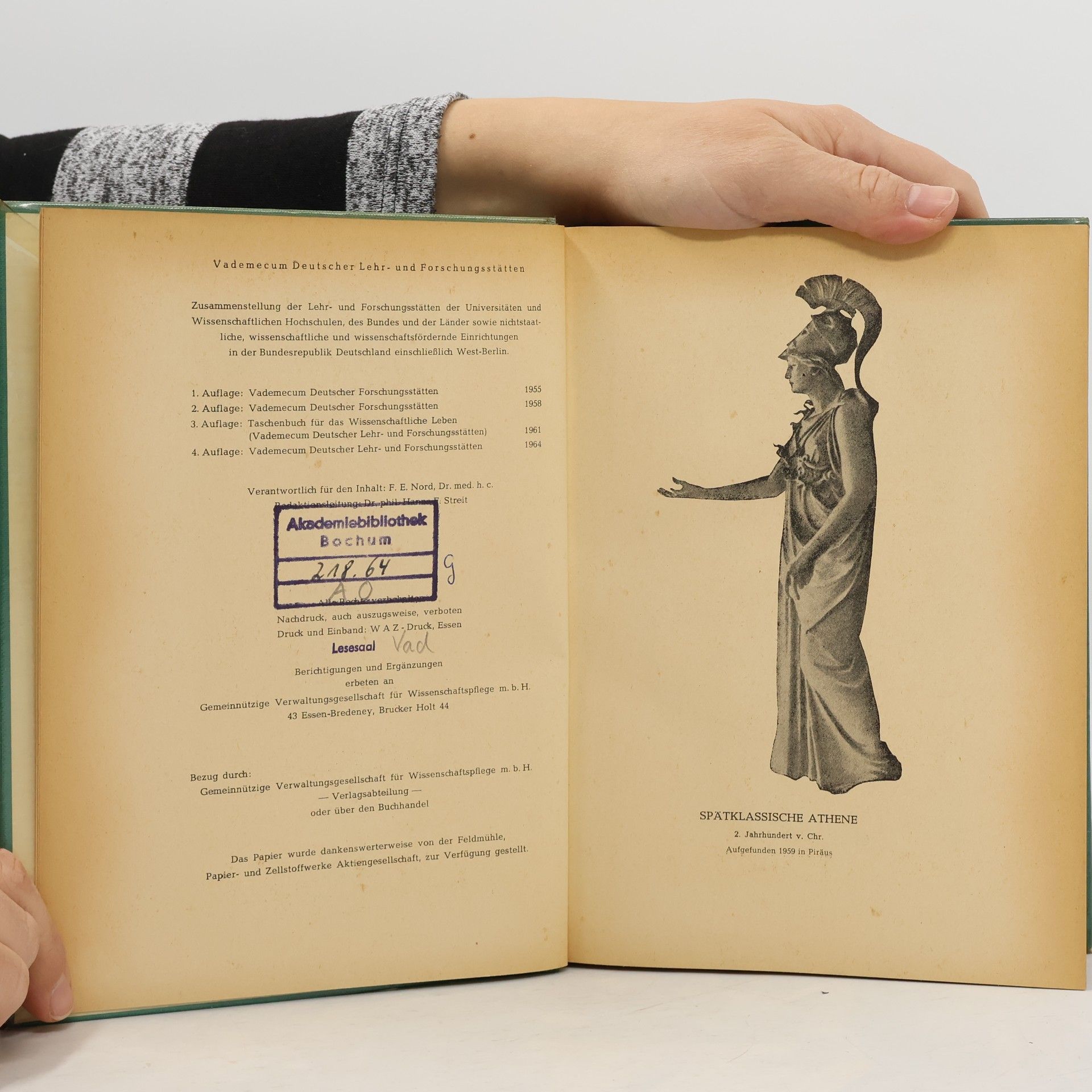 Various authors Vademecum deutscher Lehr- und Forschungsstätten