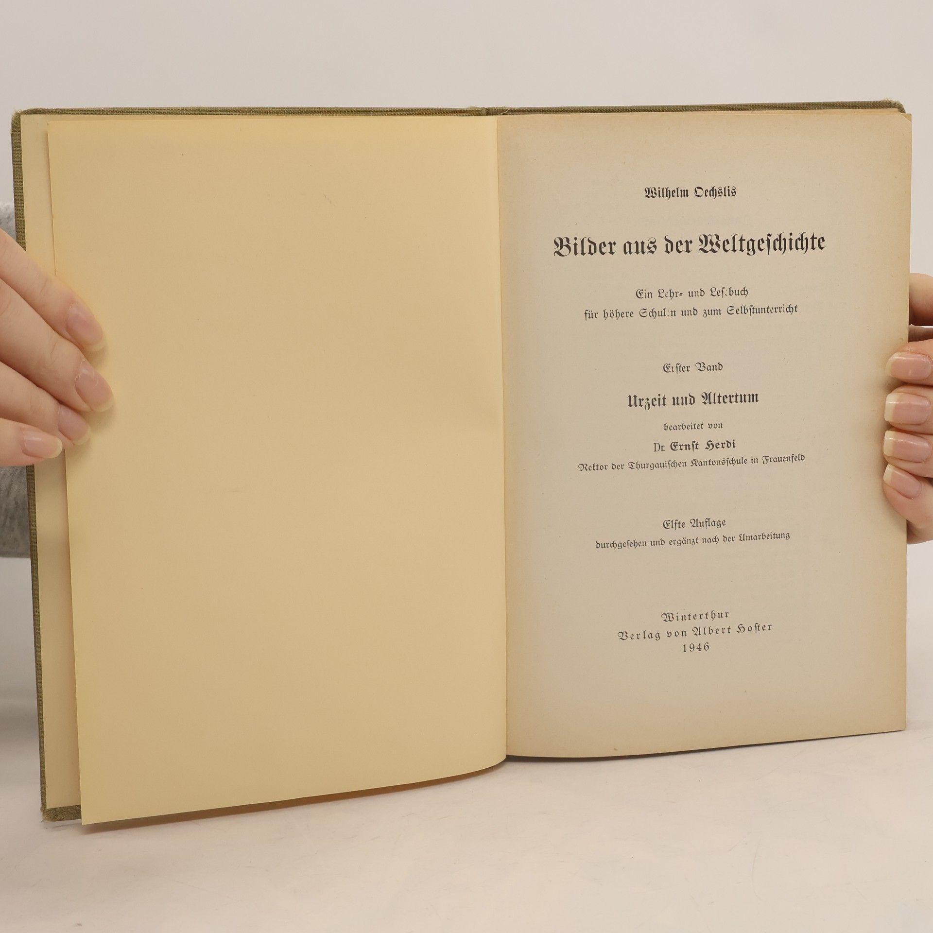 Wilhelm Oechsli Bilder aus der Weltgeschichte 1