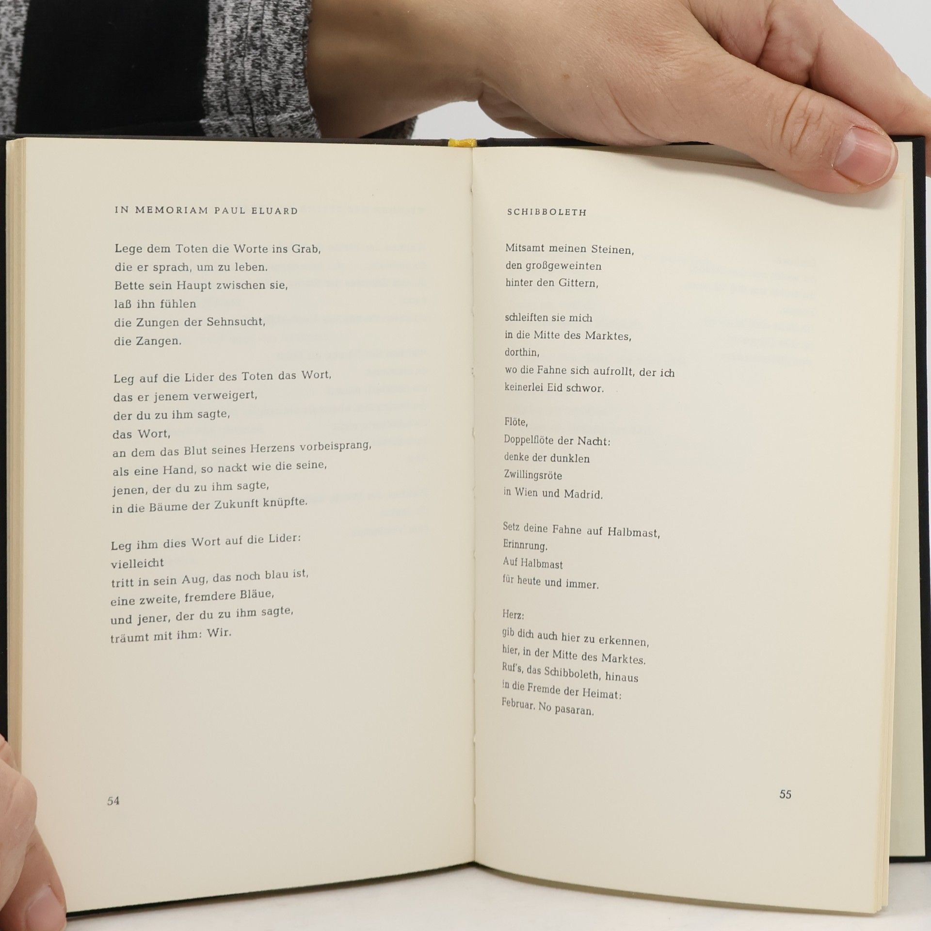 Paul Celan Von Schwelle zu Schwelle
