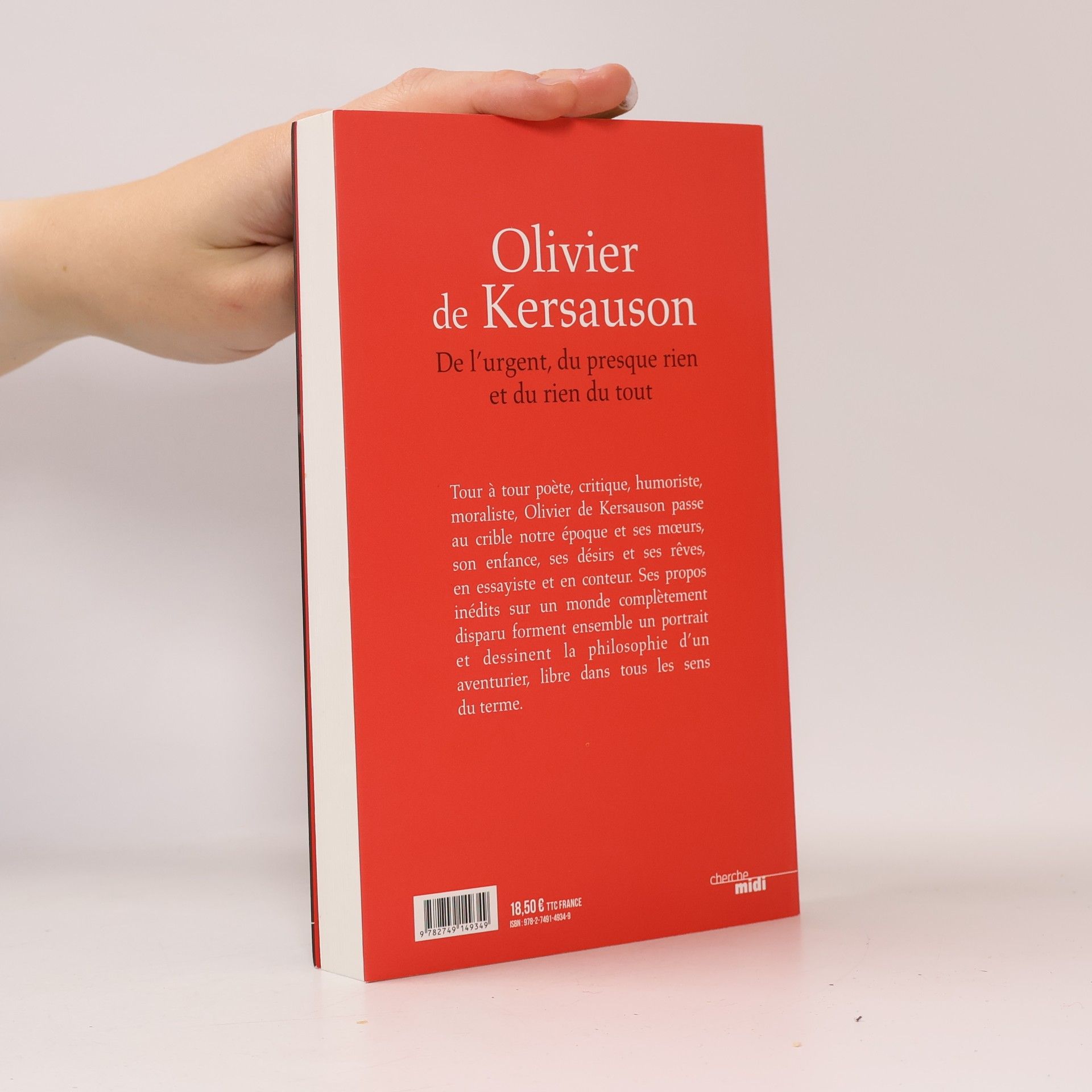 Olivier De Kersauson De l'urgent, du presque rien et du rien du tout