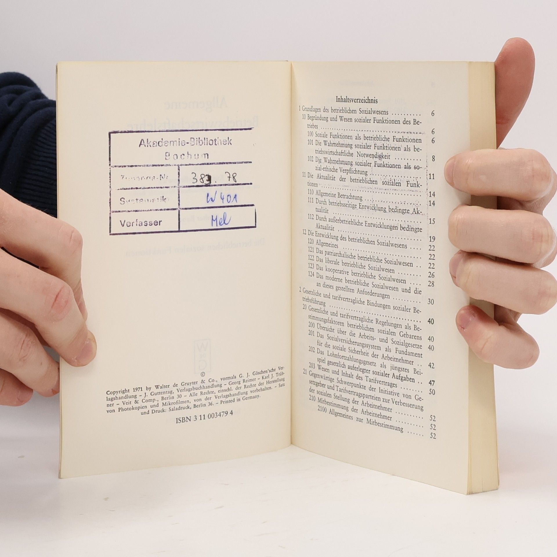 Konrad Mellerowicz Allgemeine Betriebswirtschaftslehre V