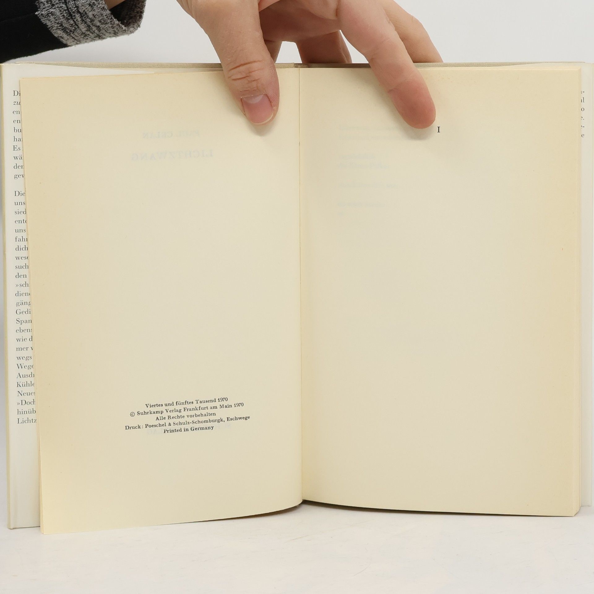 Paul Celan Lichtzwang