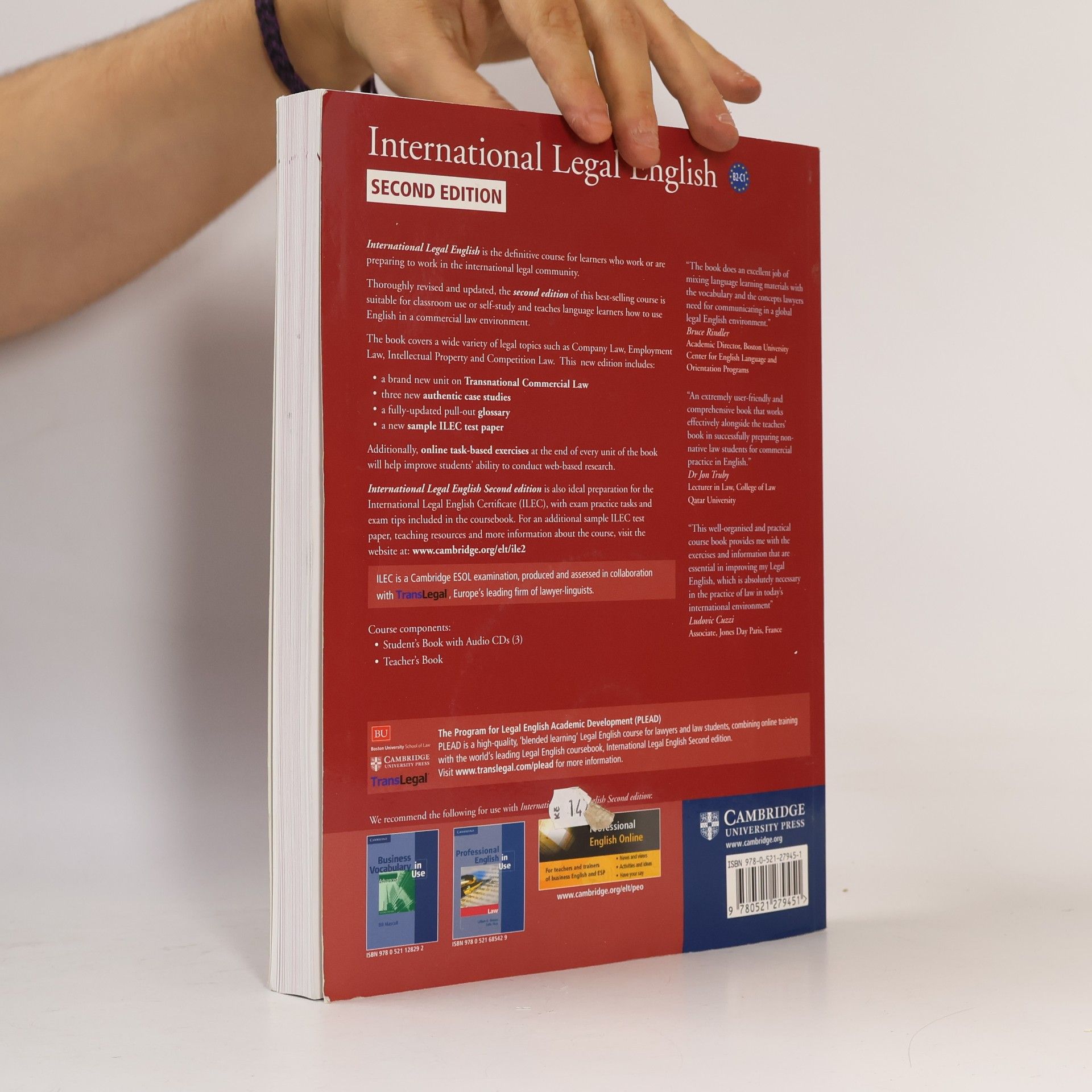Amy Krois-Lindner International legal English: A course for classroom or self-study use