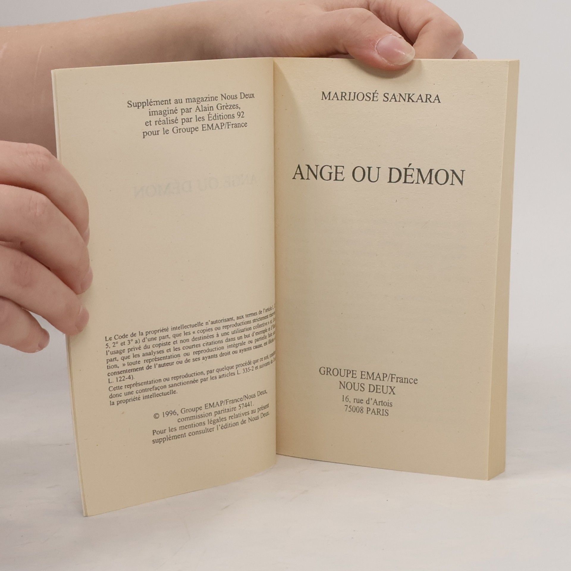 Marijosé Sankara Ange ou démon