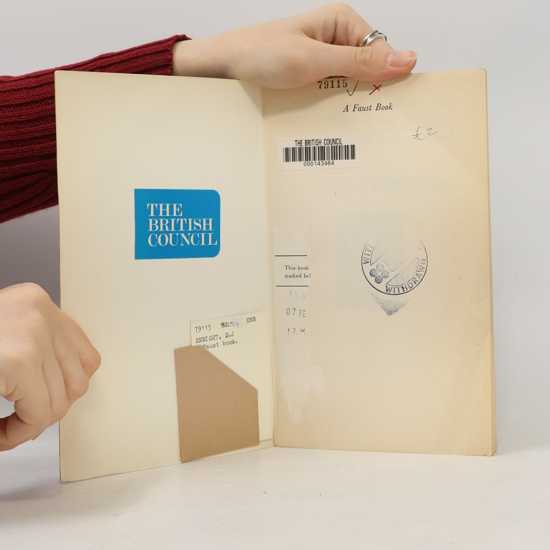 Dennis Joseph Enright A Faust Book