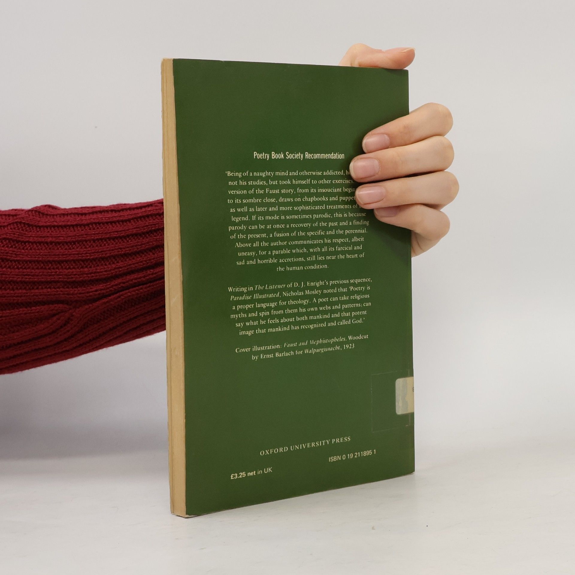 Dennis Joseph Enright A Faust Book