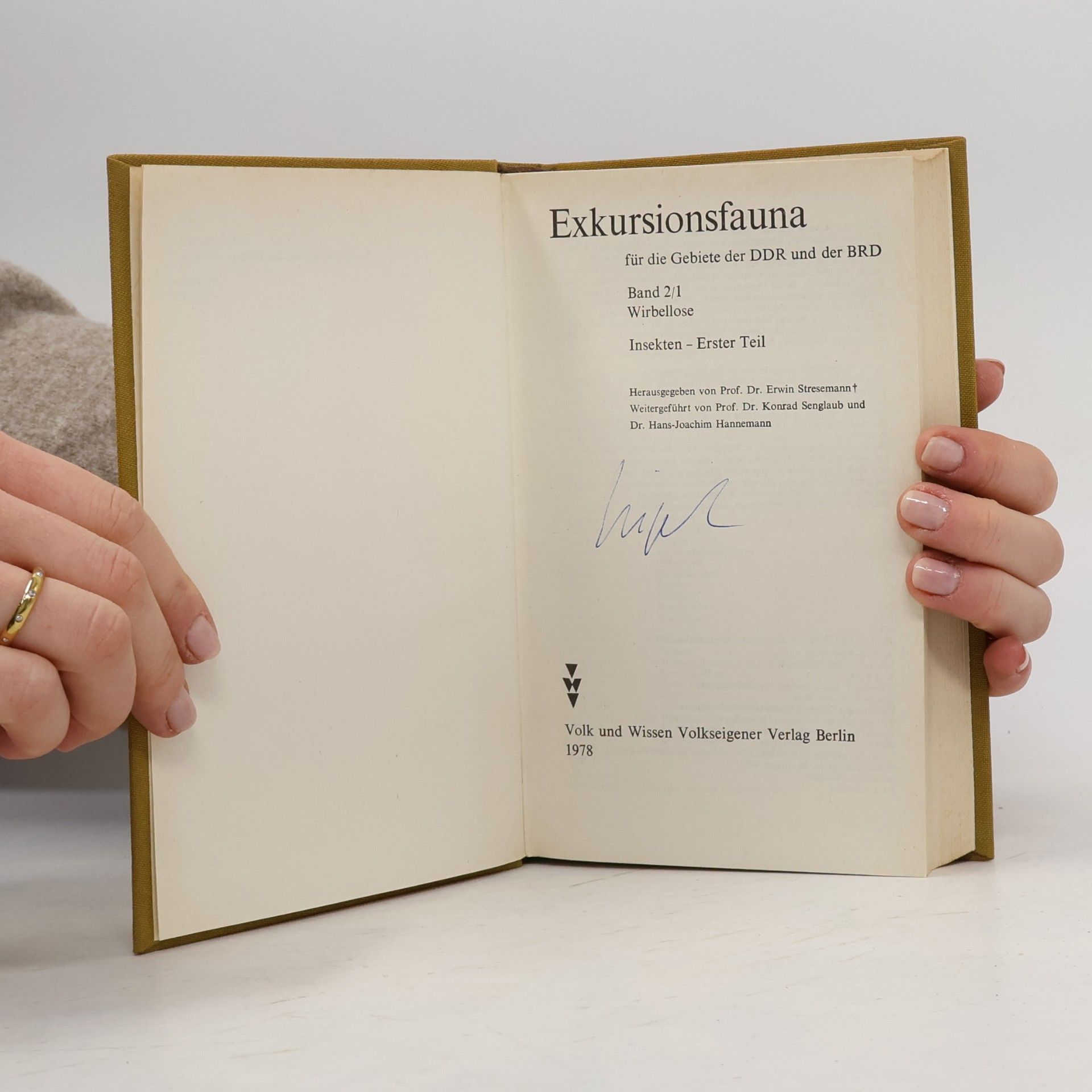 Erwin Stresemann Exkursionsfauna 1