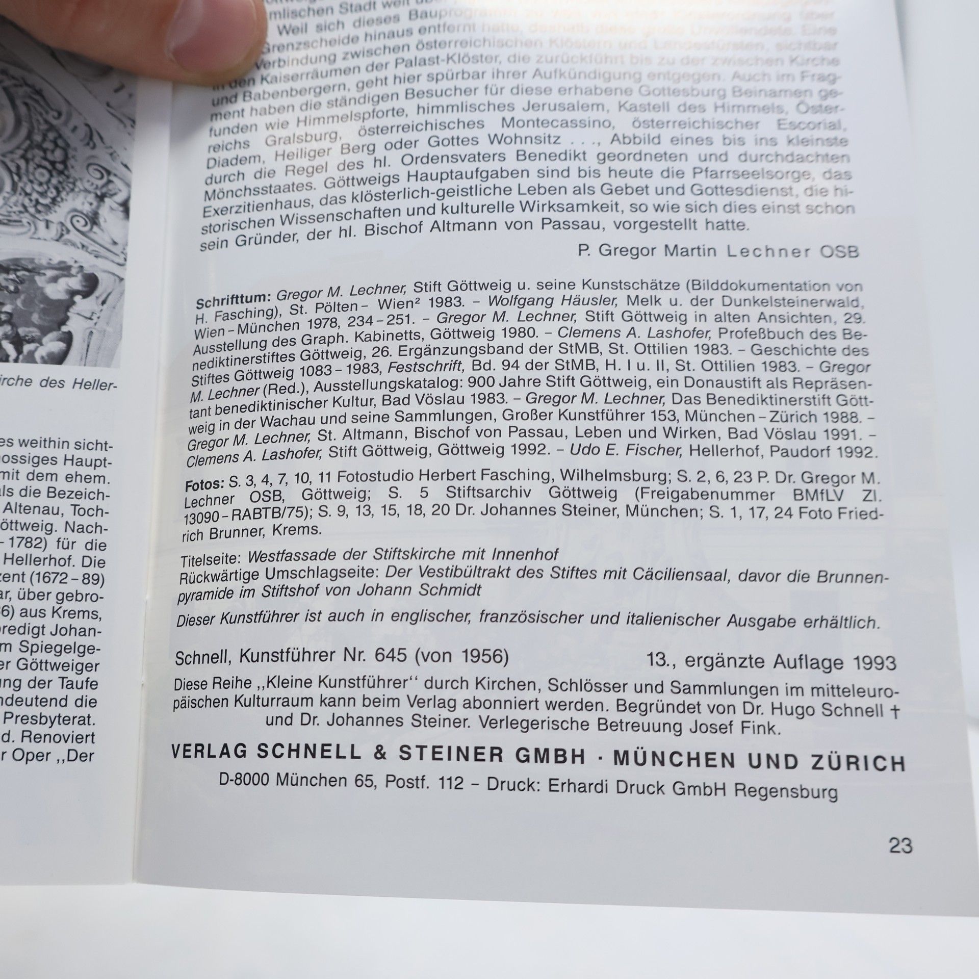 P. Dr. Gregor Martin Lechner Osb Stift Göttweig