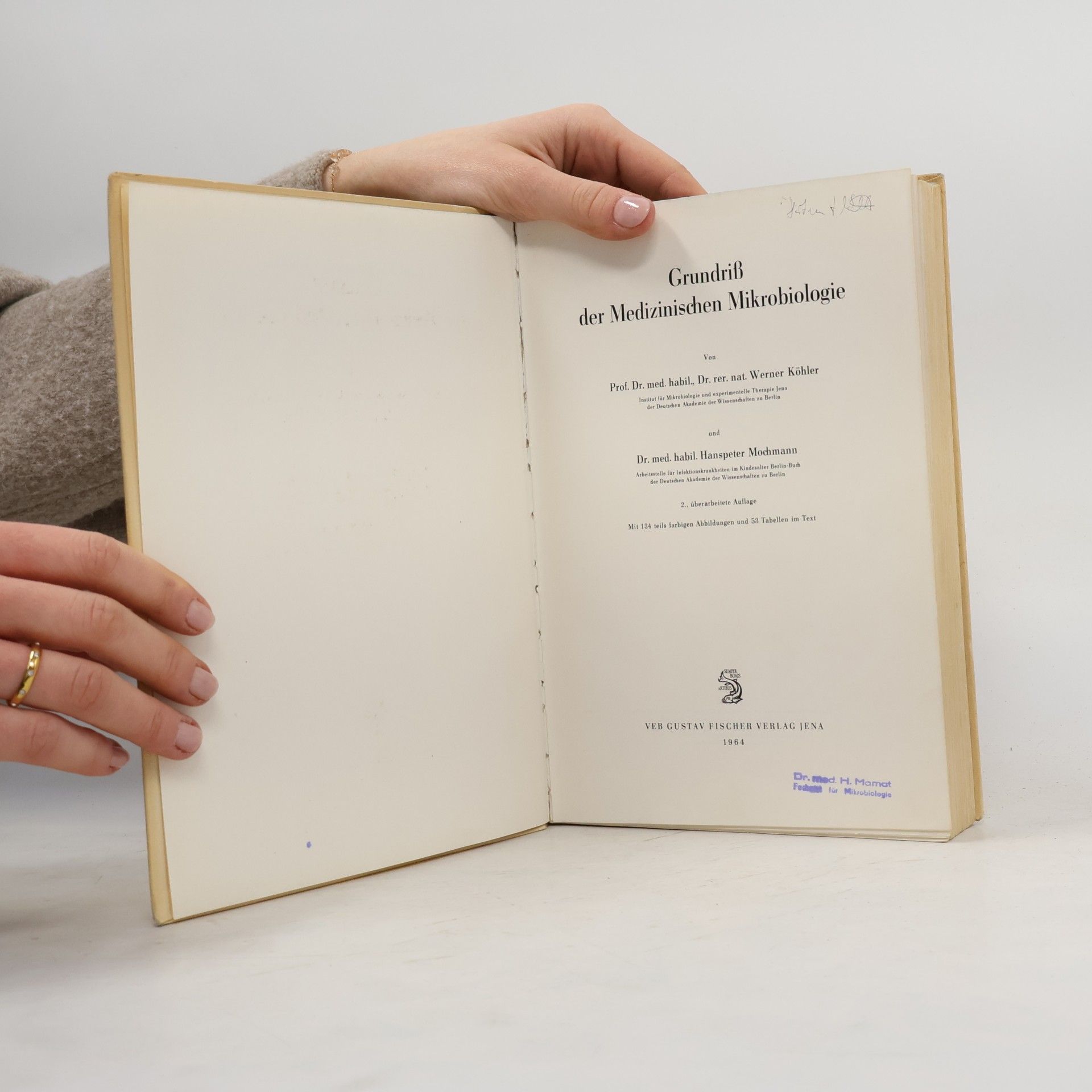 Hanspeter Mochmann Grundriss der medizinischen Mikrobiologie
