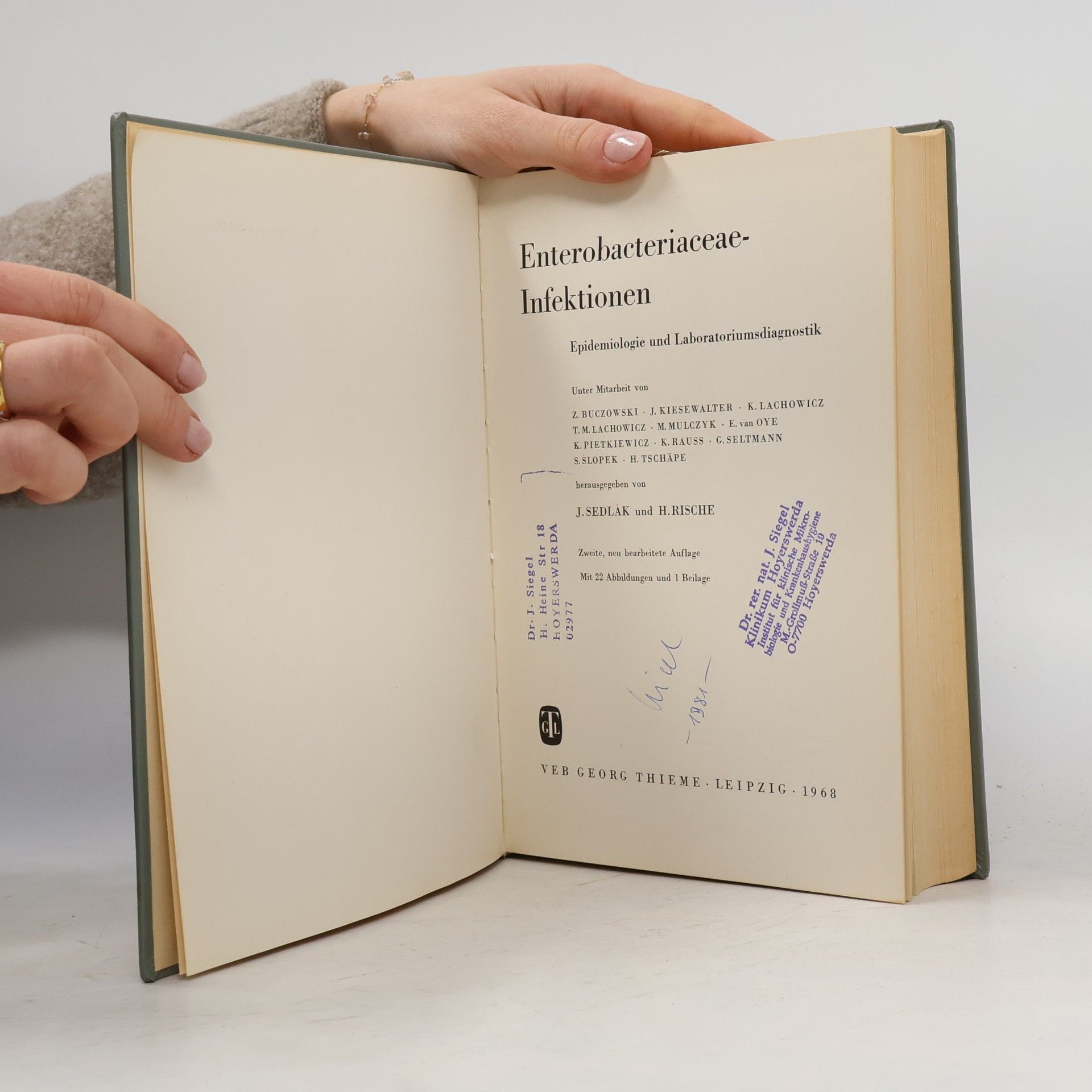 Sedlak Enterobacteriaceae-Infektionen