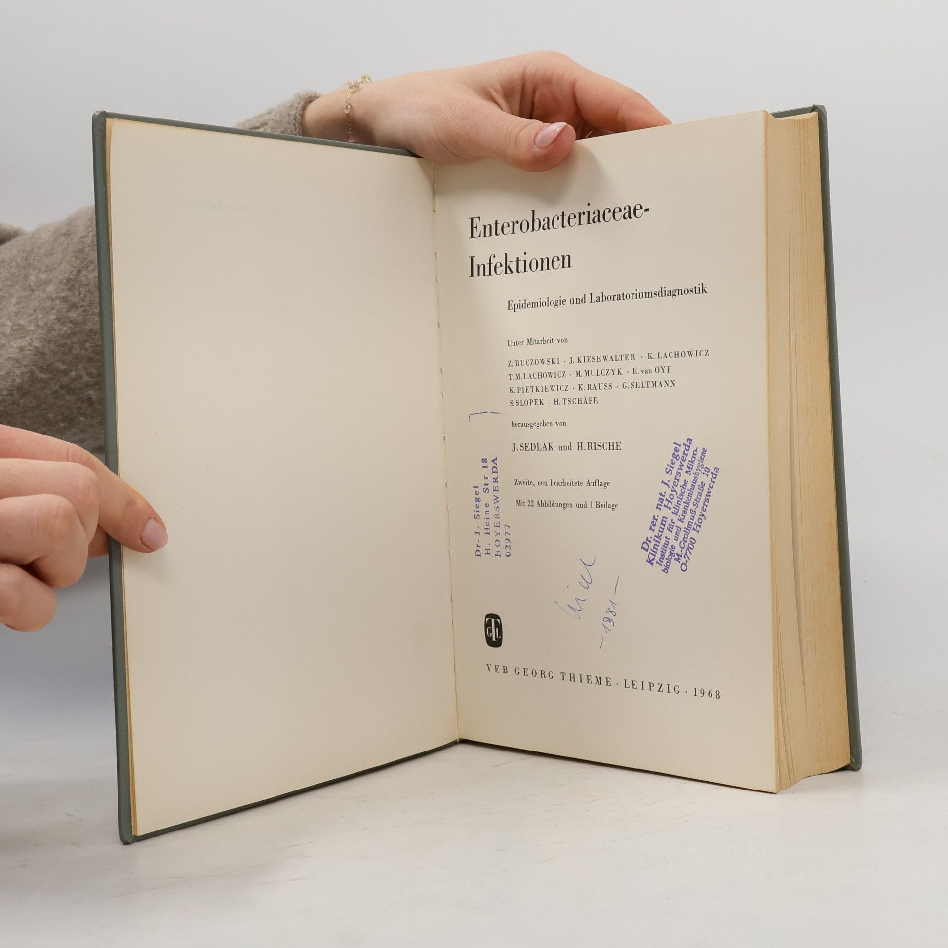 Sedlak Enterobacteriaceae-Infektionen