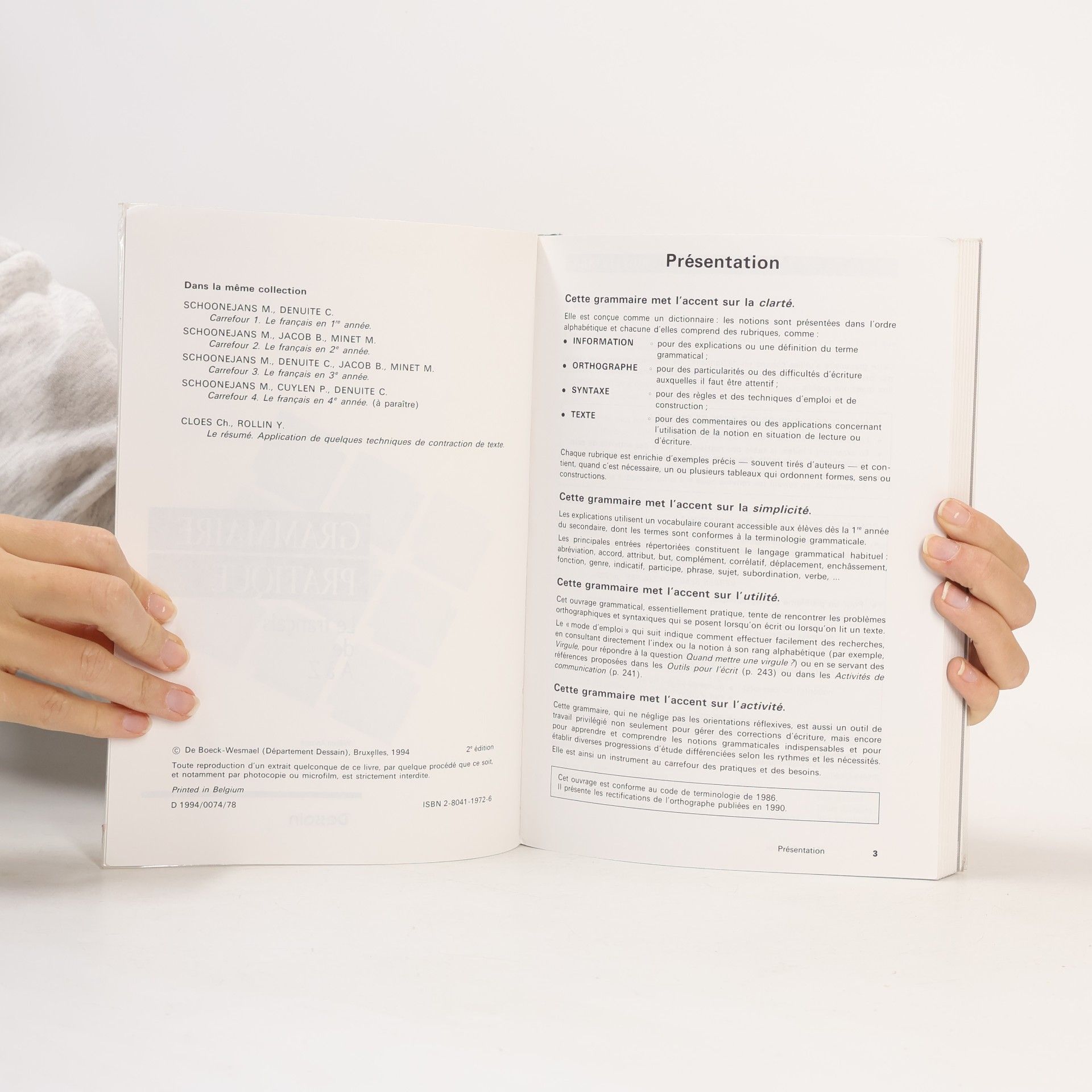 William Ancourt De Boeck: Grammaire pratique le français de A à Z