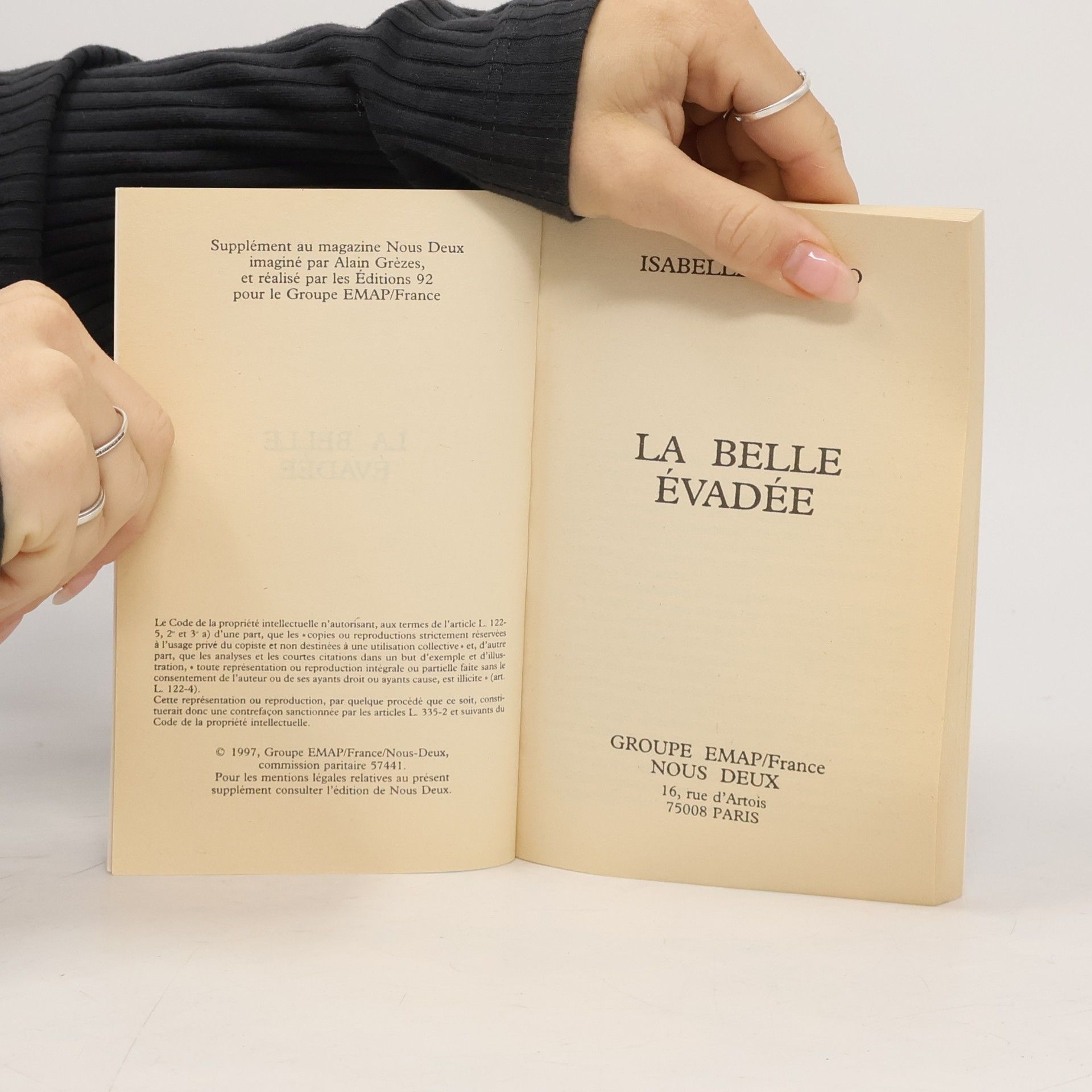 Isabelle Angelo La belle évadée