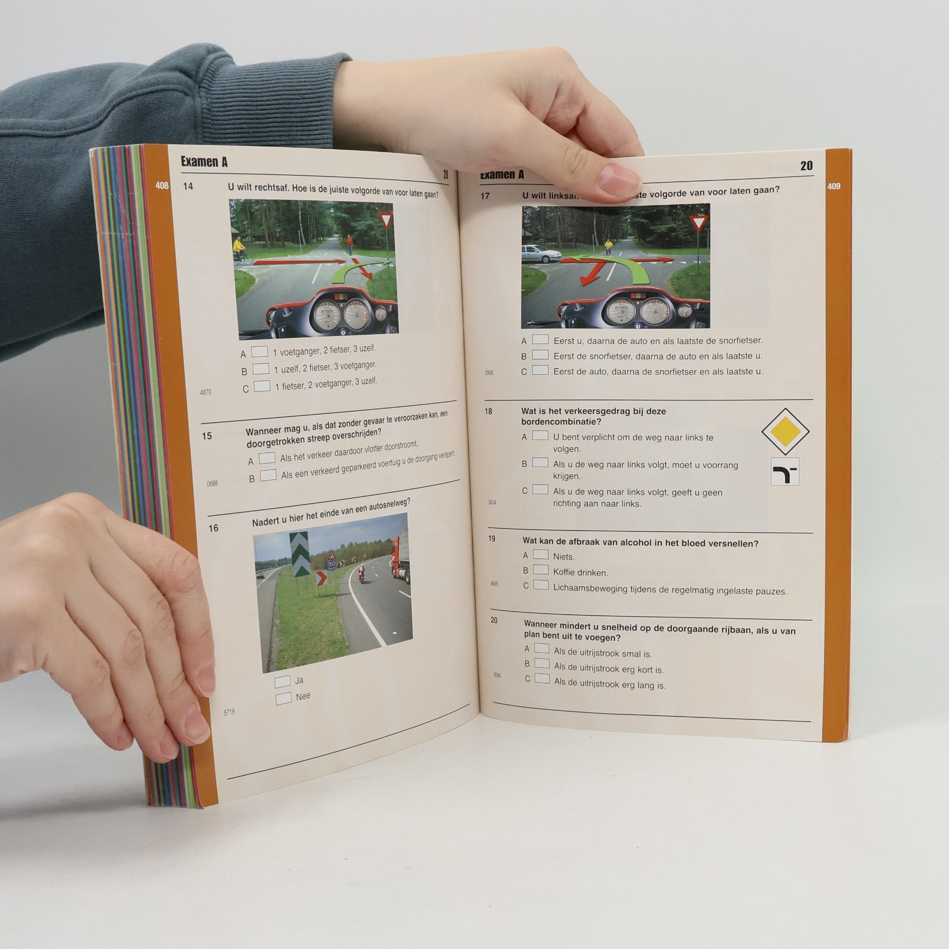 Theorie leren Motor / alle 20 theorie-examens 1000 vragen / druk 1