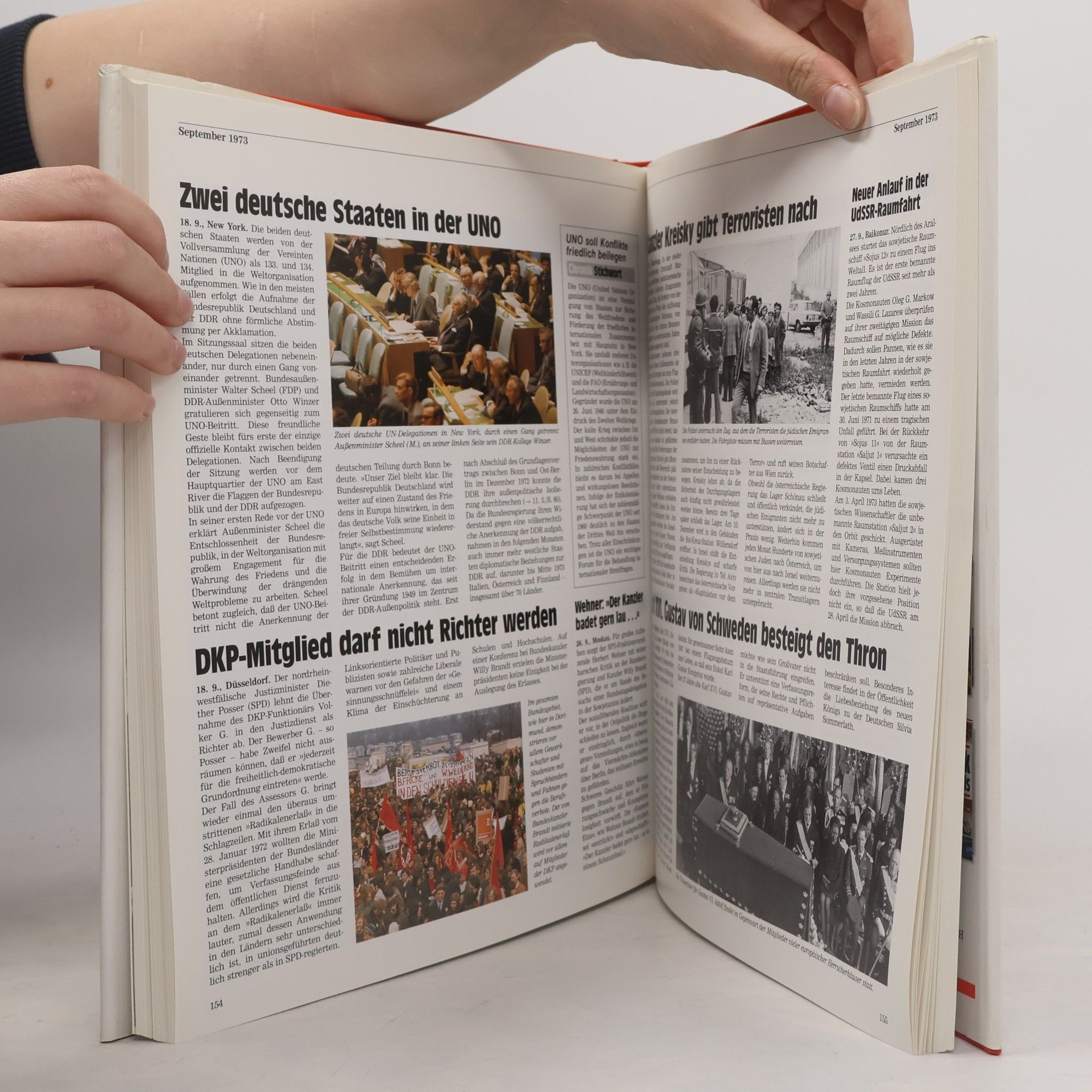 Beate Schindler-Plange Chronik / Bibliothek des 20. Jahrhunderts. Tag für Tag in Wort und Bild - 1973: Chronik