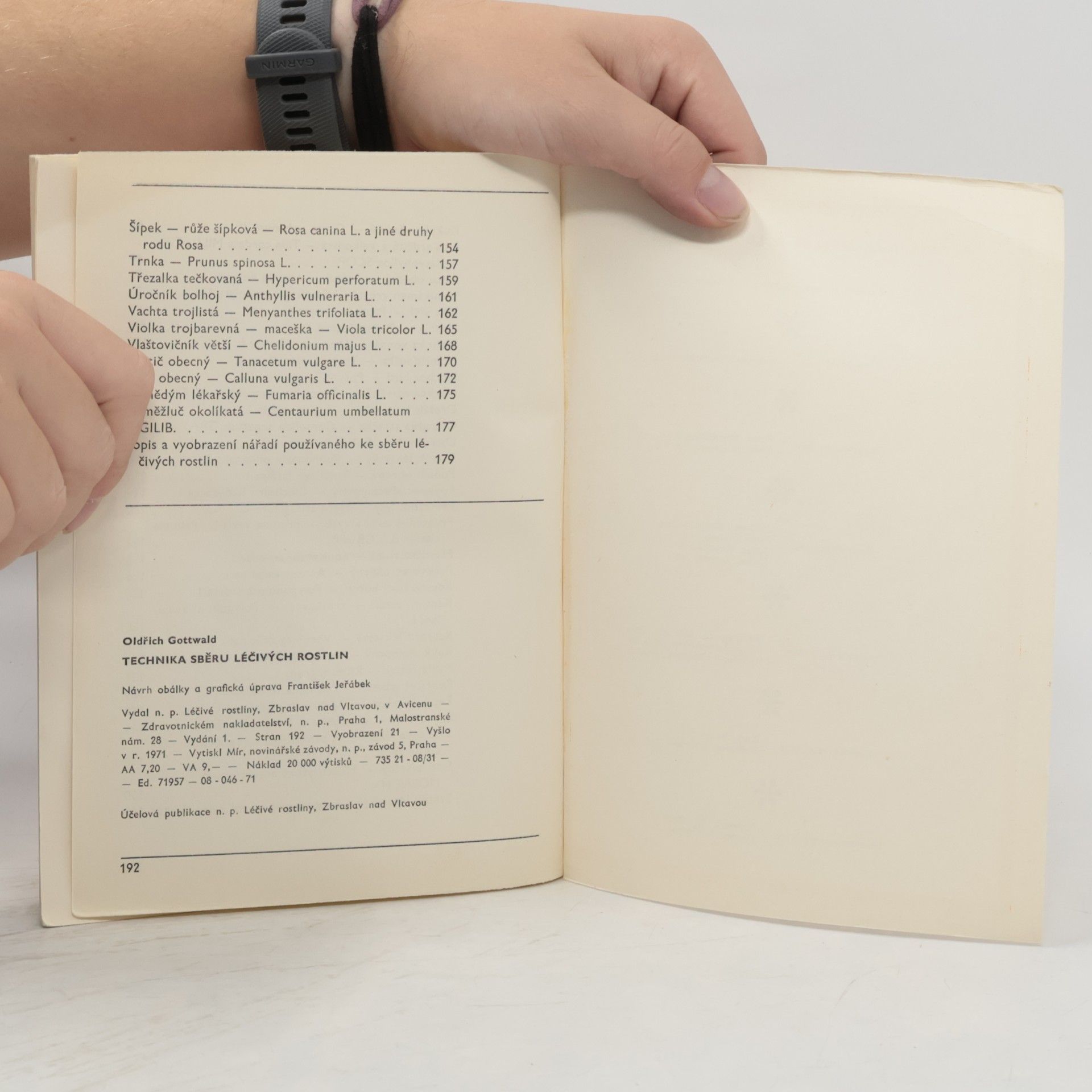 Oldřich Gottwald Technika sběru léčivých rostlin